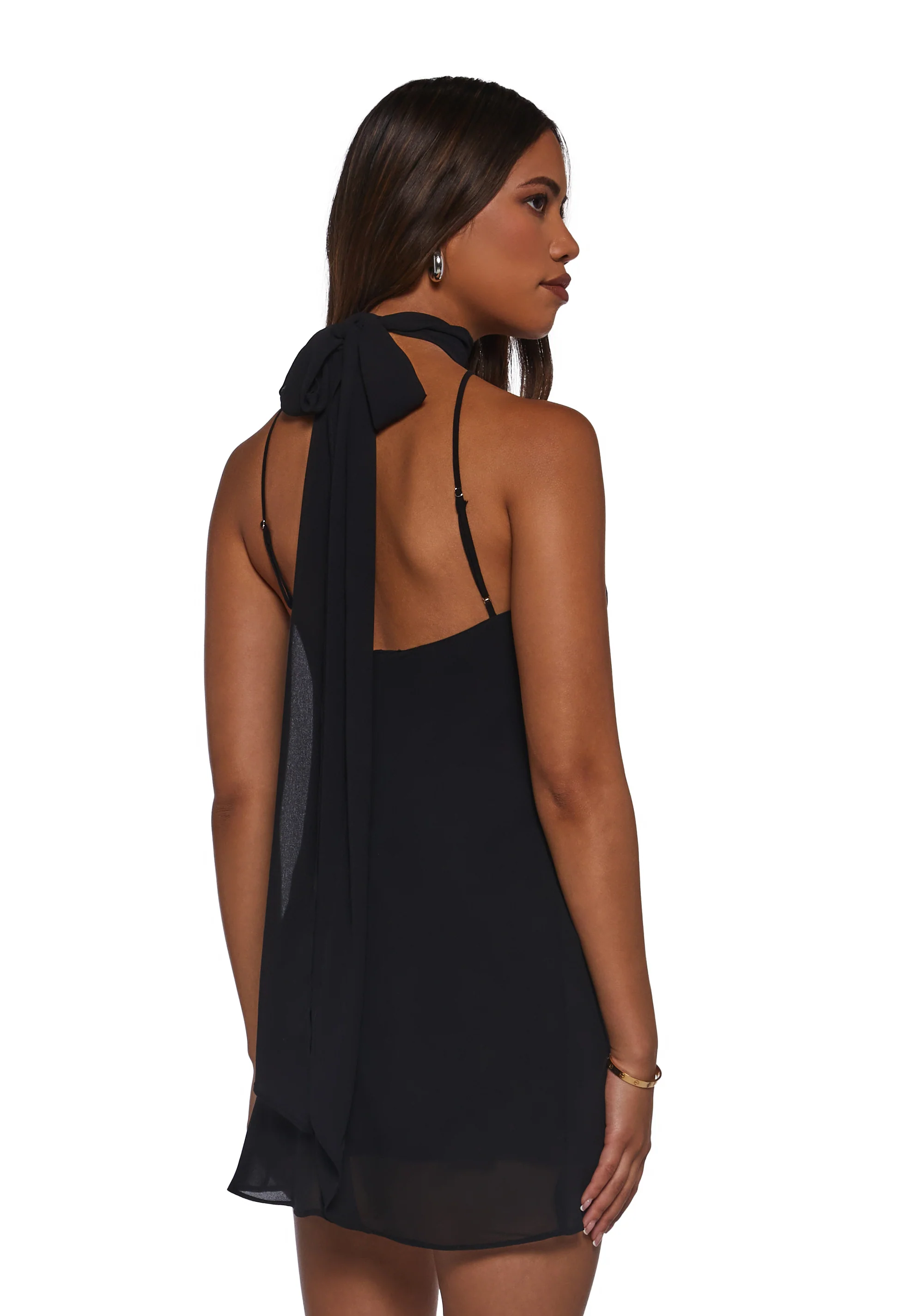 Latest Nightspot Halter Dress - Black - Image 4