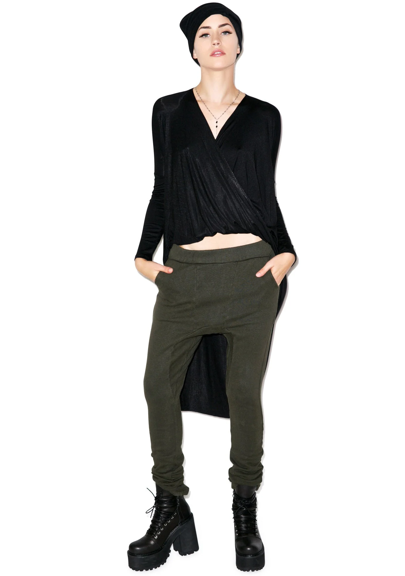 Hammer Time Drop Crotch Pants - Off White - Image 26