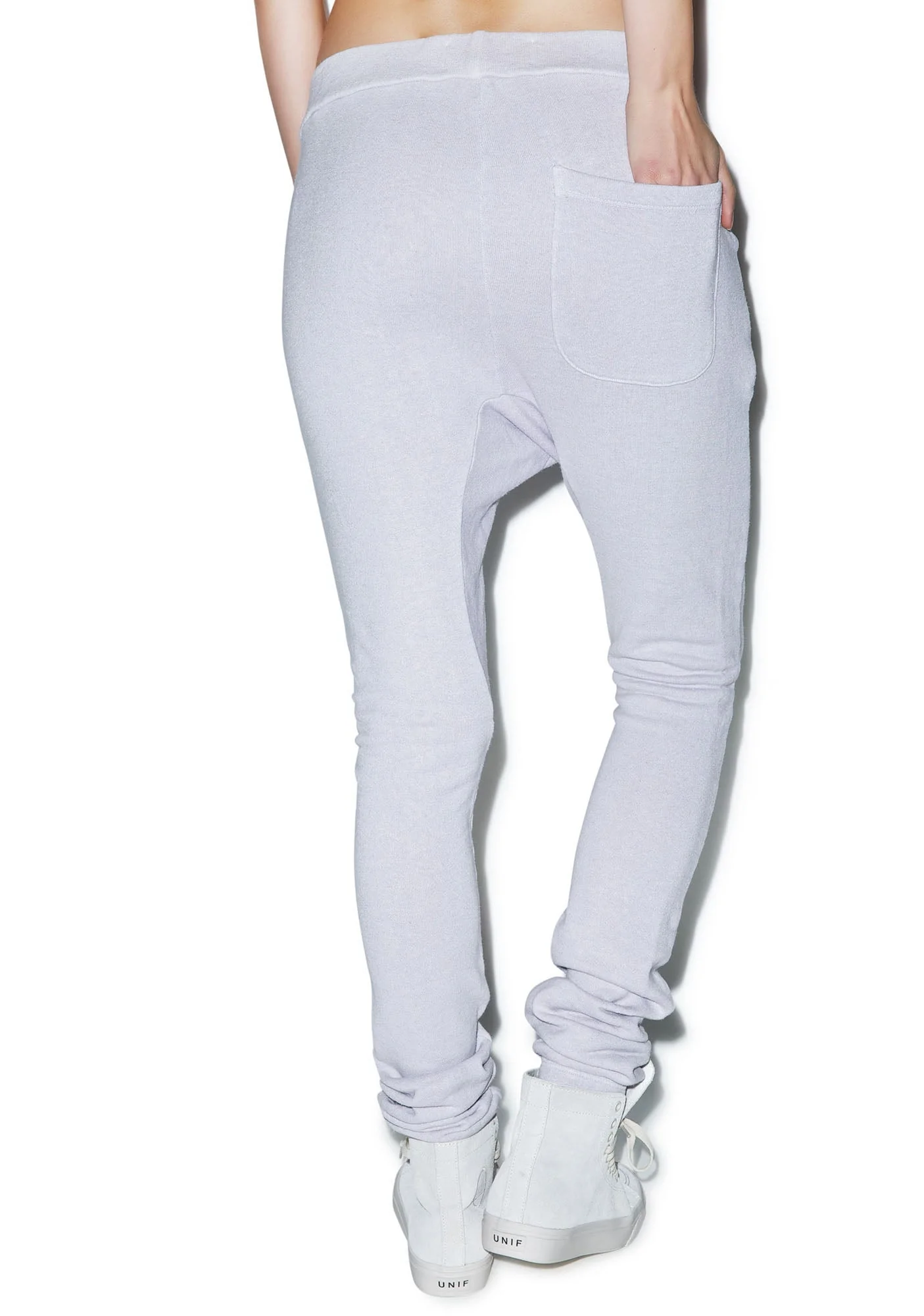 Hammer Time Drop Crotch Pants - Off White - Image 7