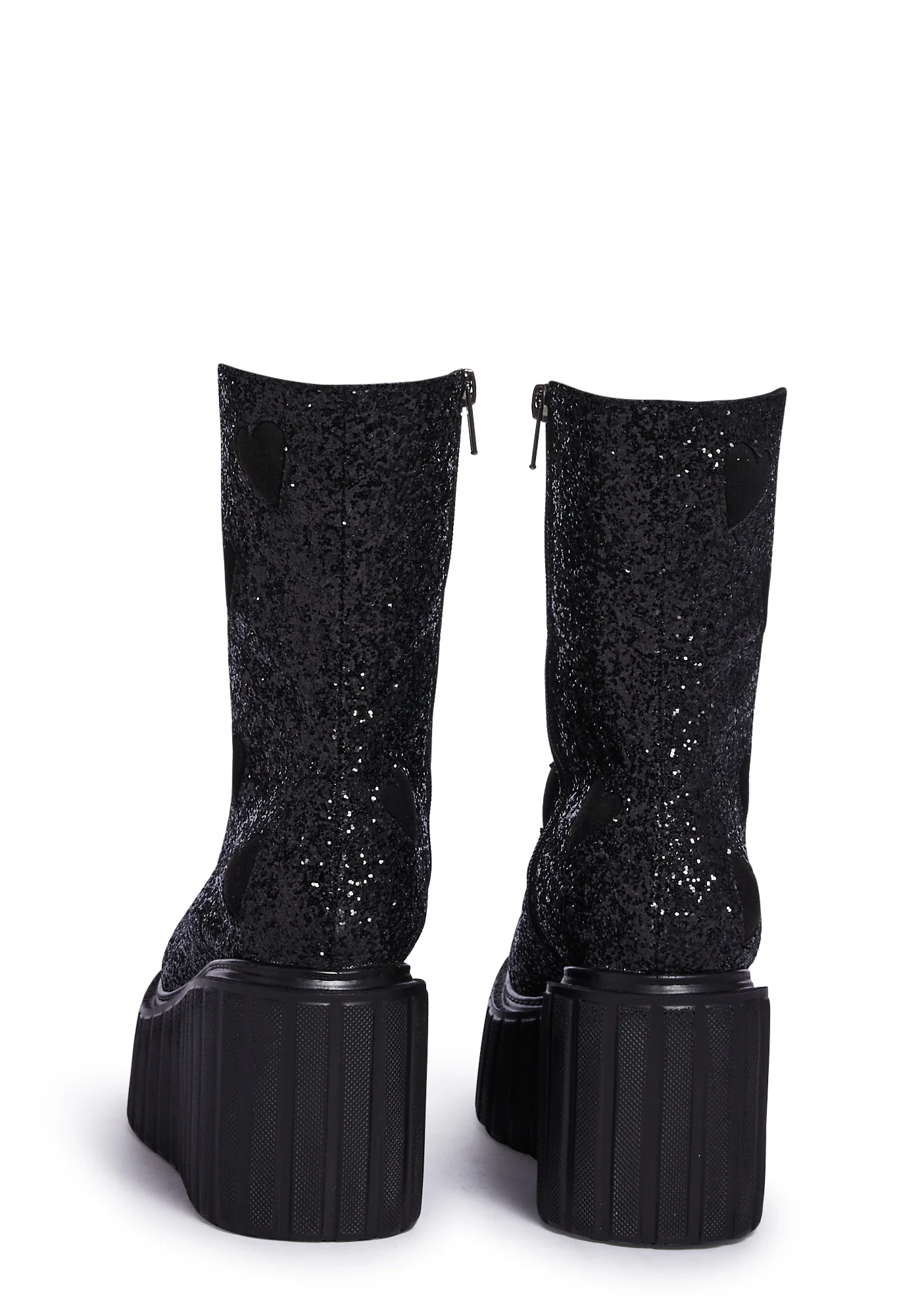 Hand On Heart Glitter Creeper Boots - Image 4