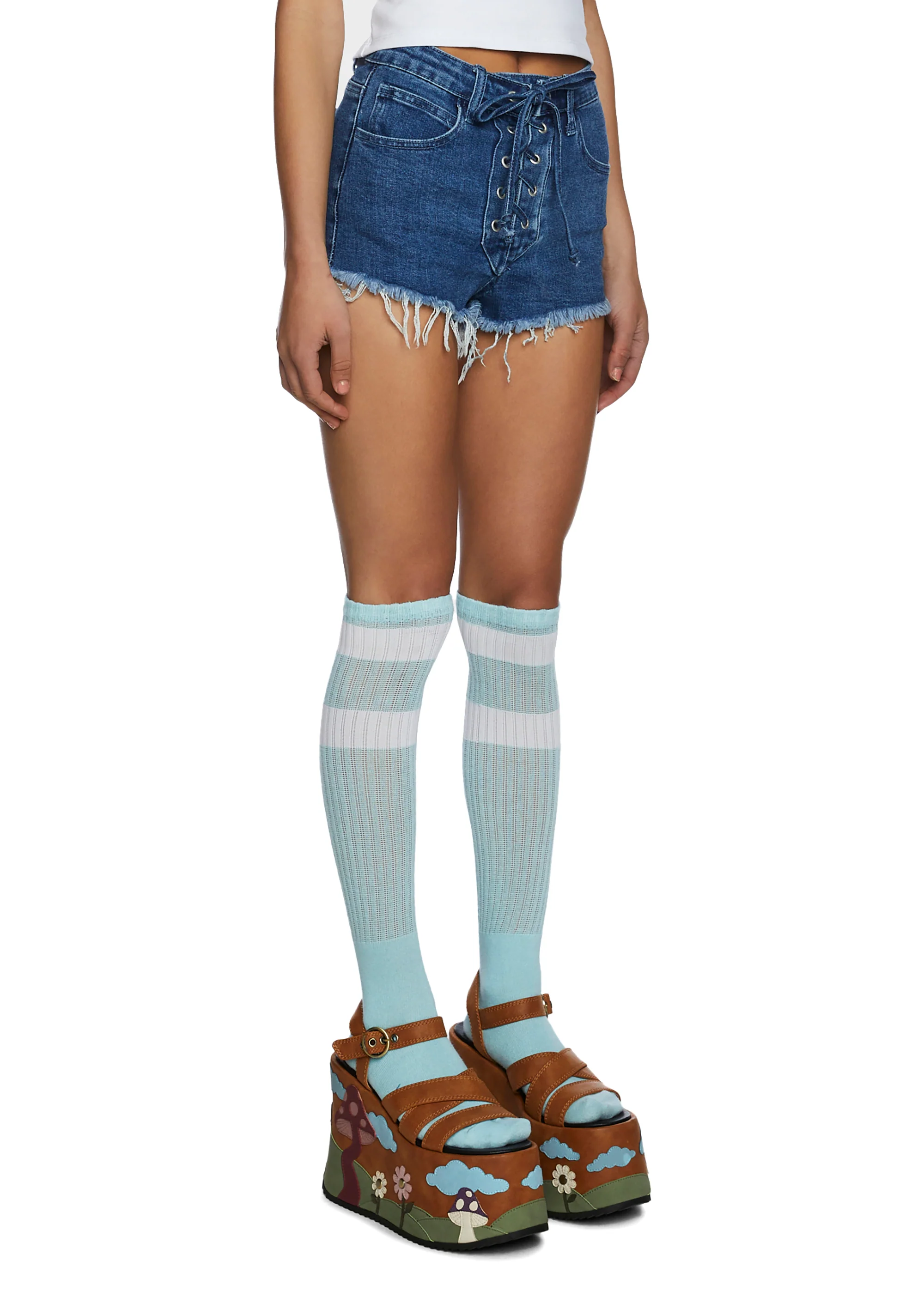 Happy Daze Denim Shorts - Image 3