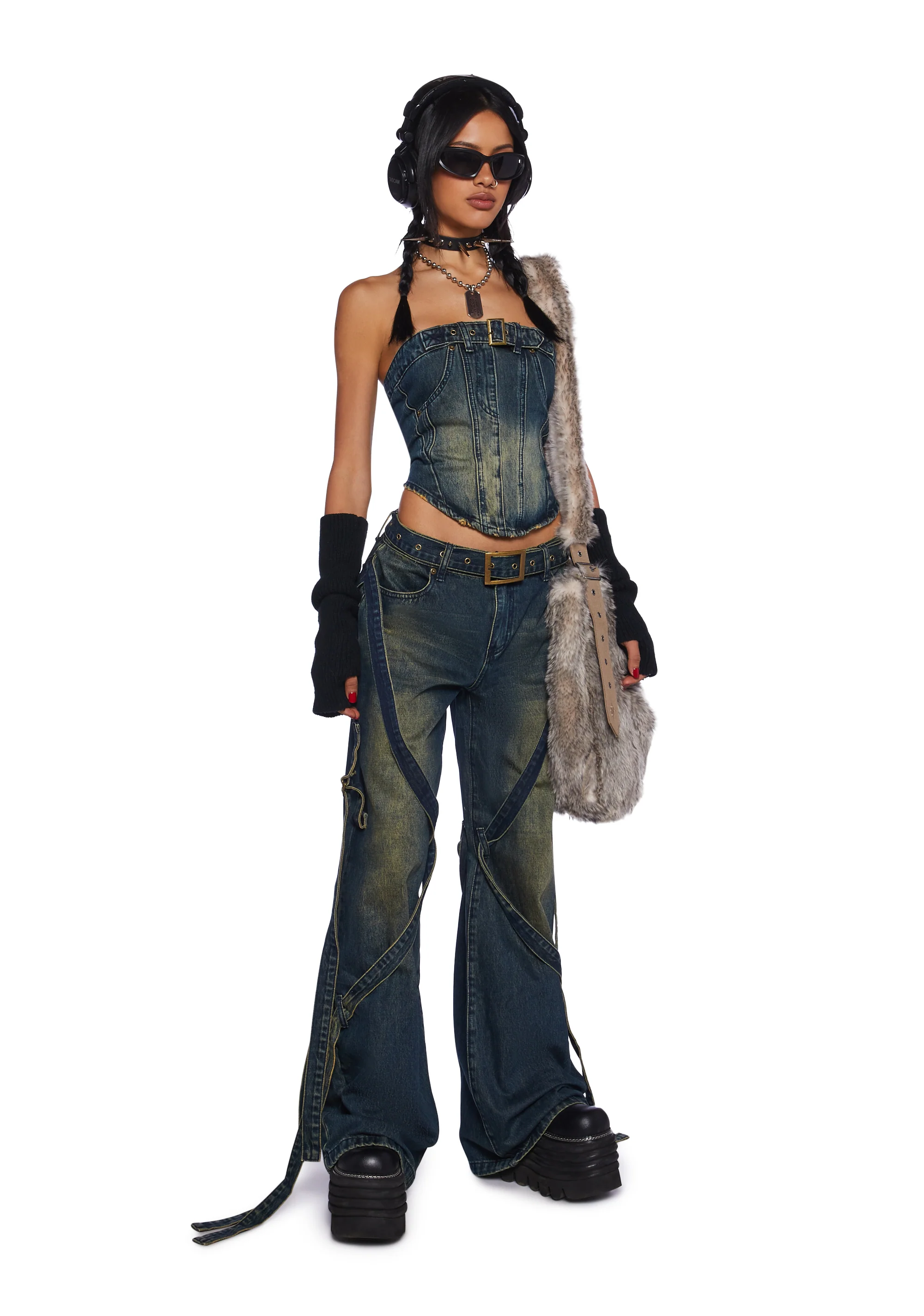 Hardcore Happiness Wide Leg Jeans - Image 2