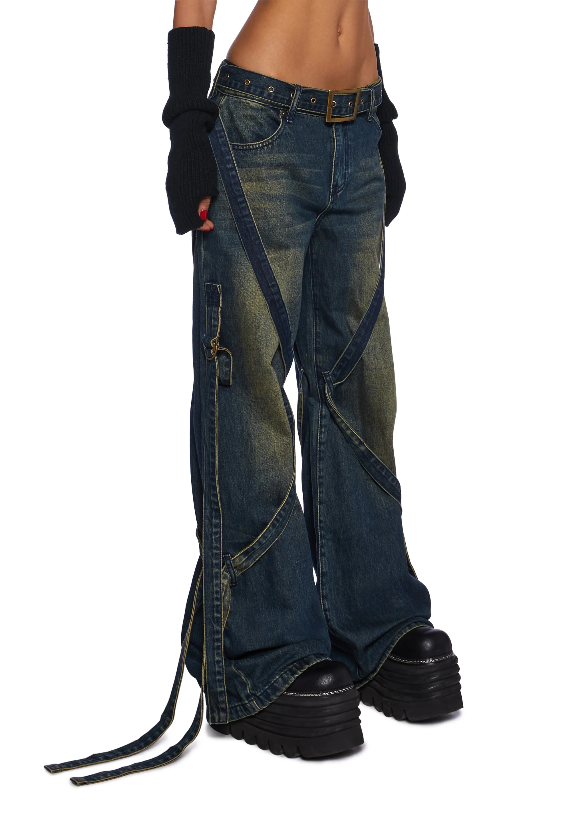 Hardcore Happiness Wide Leg Jeans - Image 3