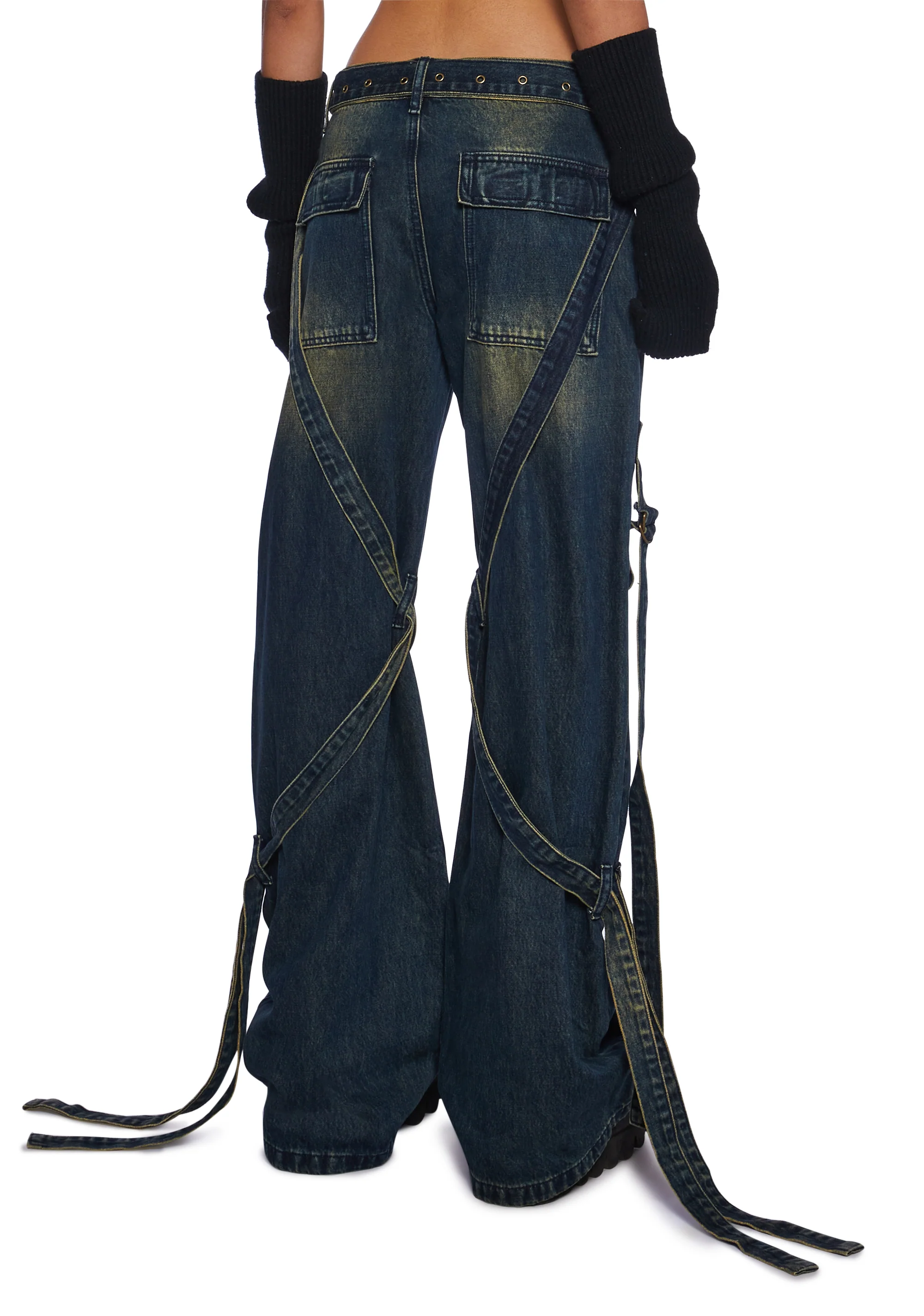 Hardcore Happiness Wide Leg Jeans - Image 4