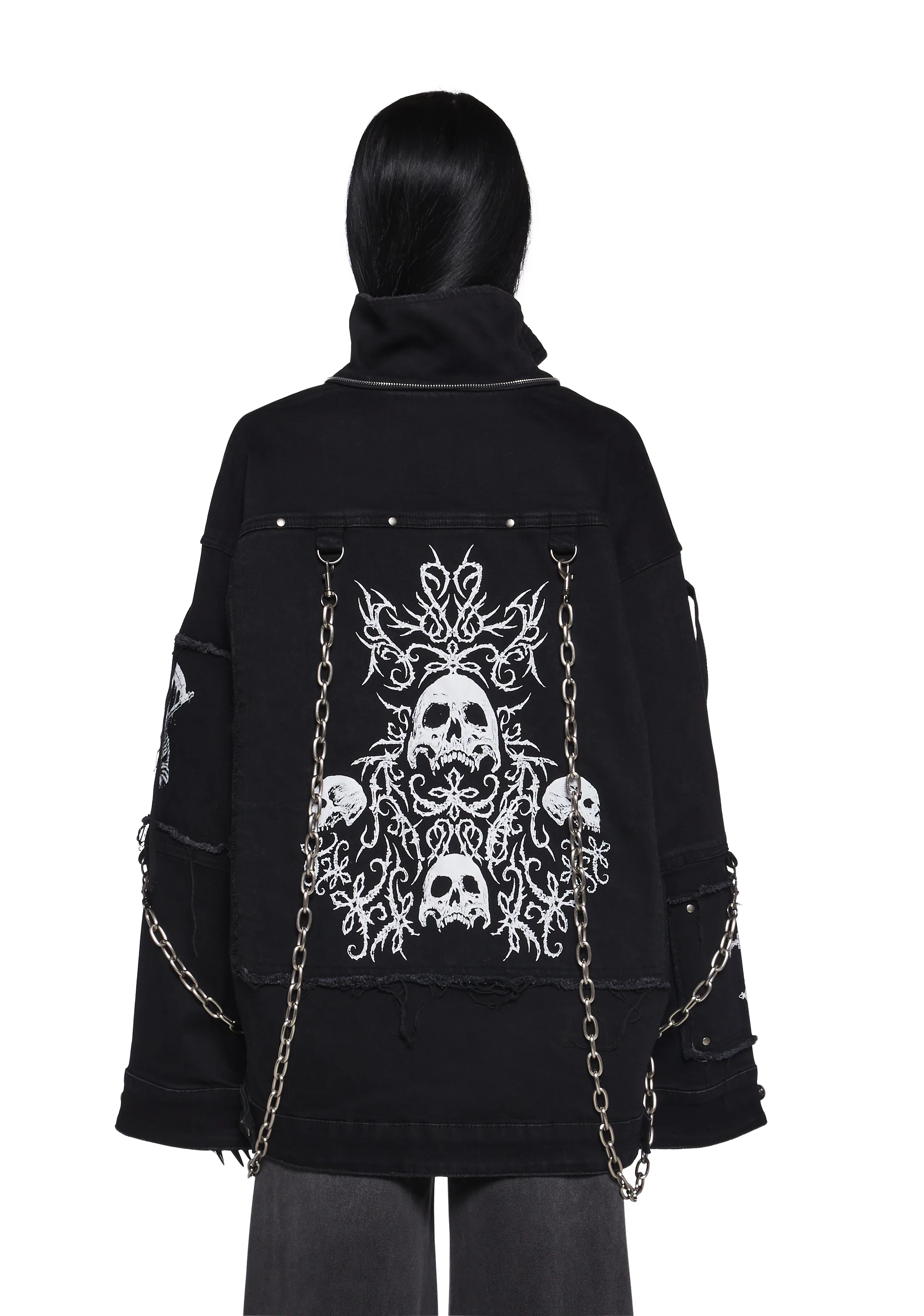 Hardcore Heavy Metal Trucker Jacket - Image 2