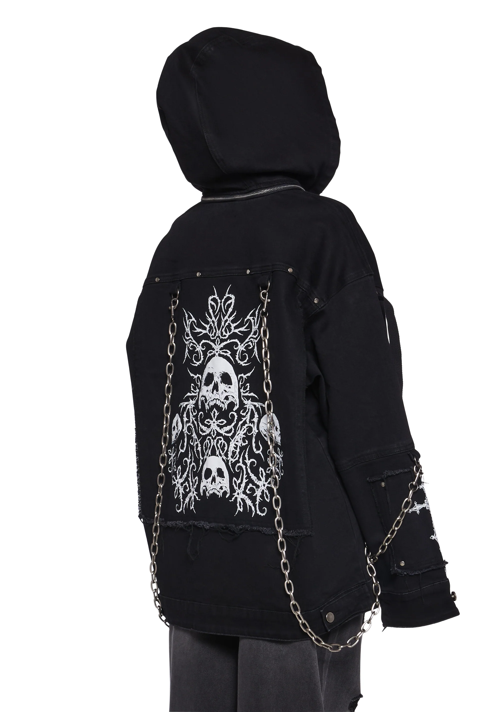 Hardcore Heavy Metal Trucker Jacket - Image 4