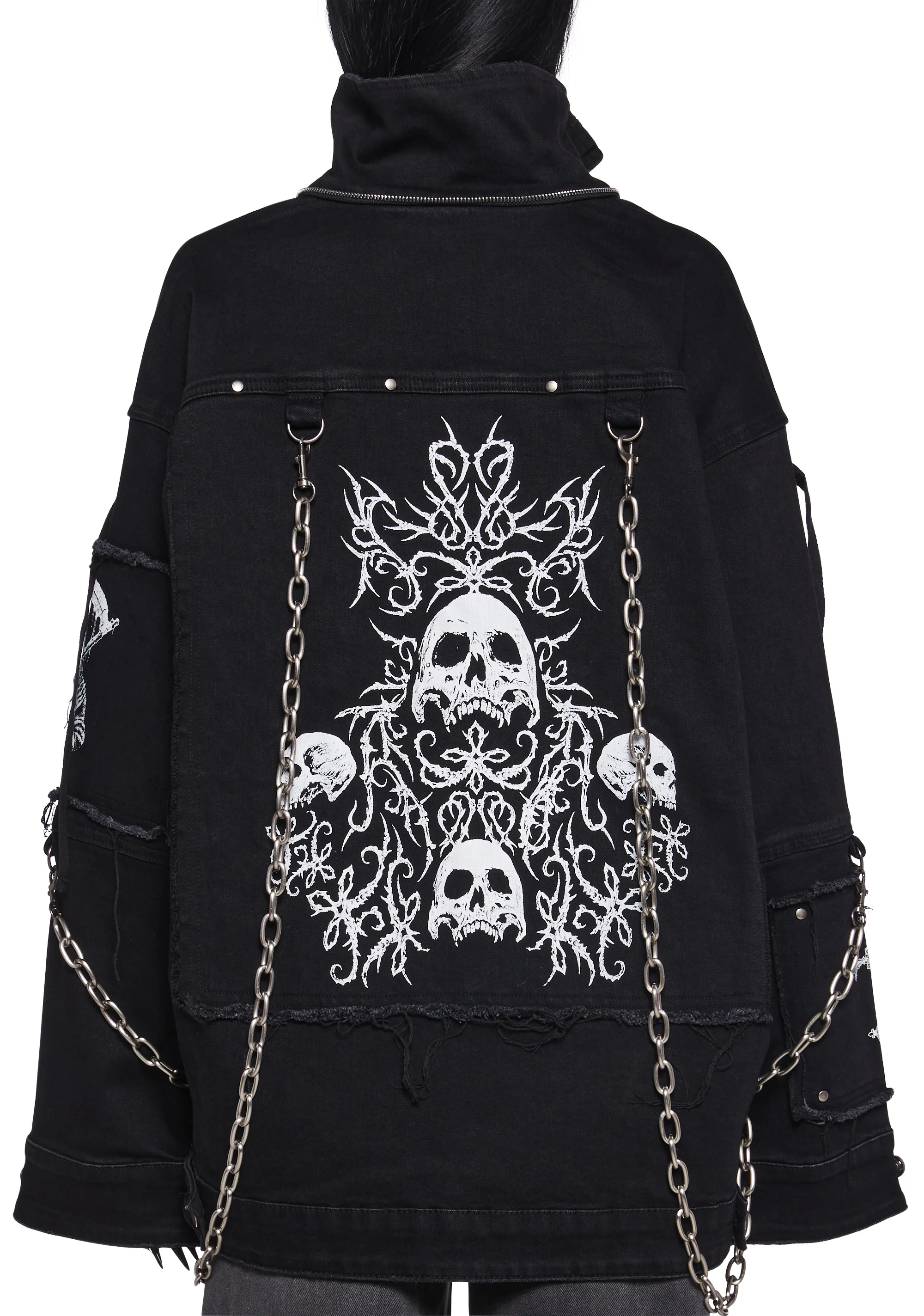 Hardcore Heavy Metal Trucker Jacket - Image 8