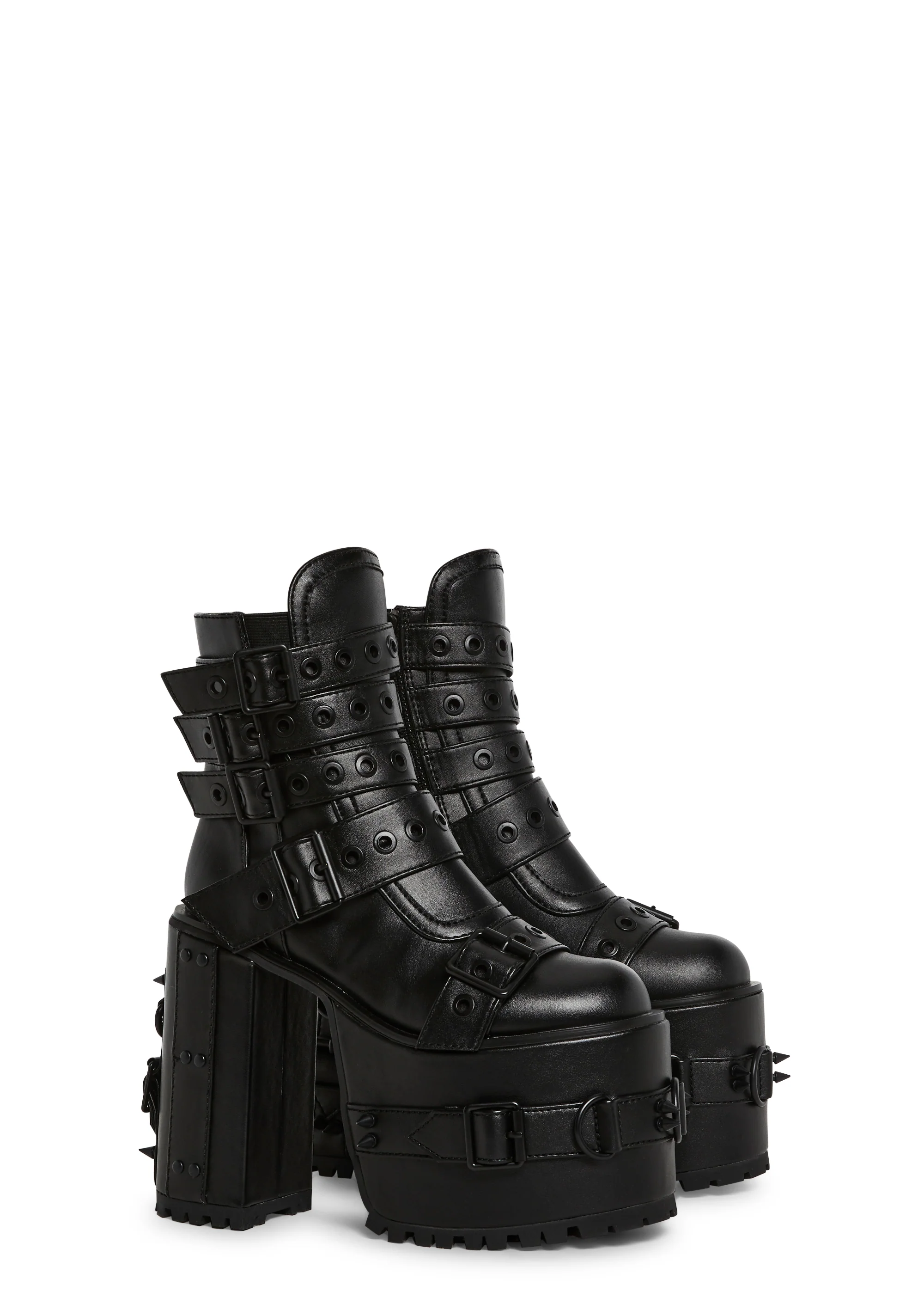 Hardcore Life Buckle Boots - Black - Image 3