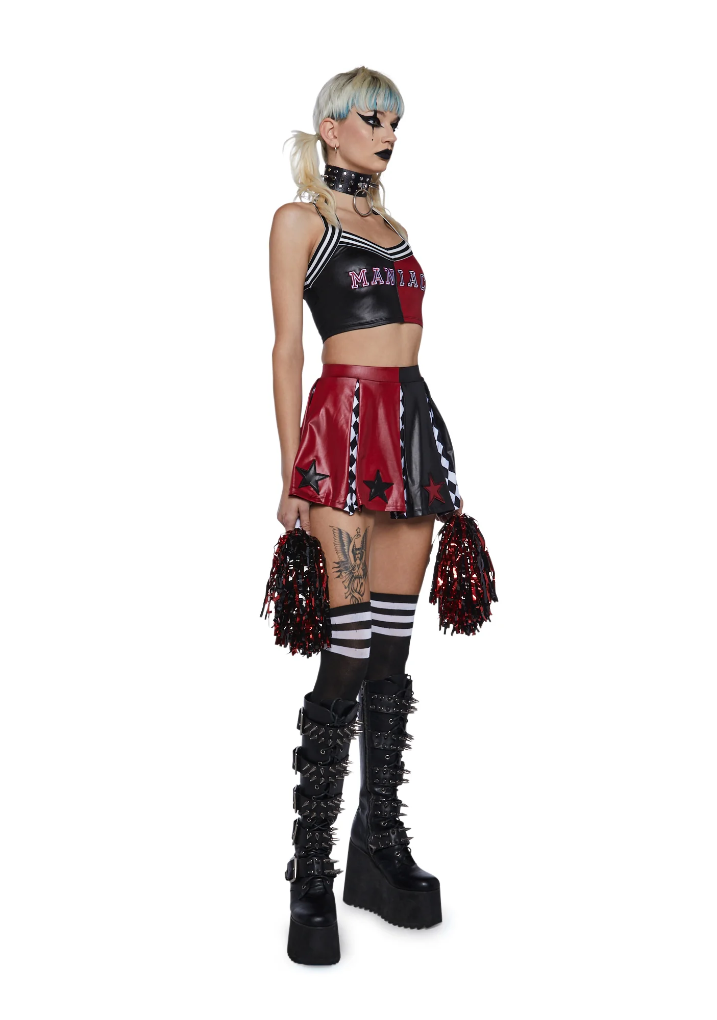Harlequin Dreams Cheerleader Costume - Image 7