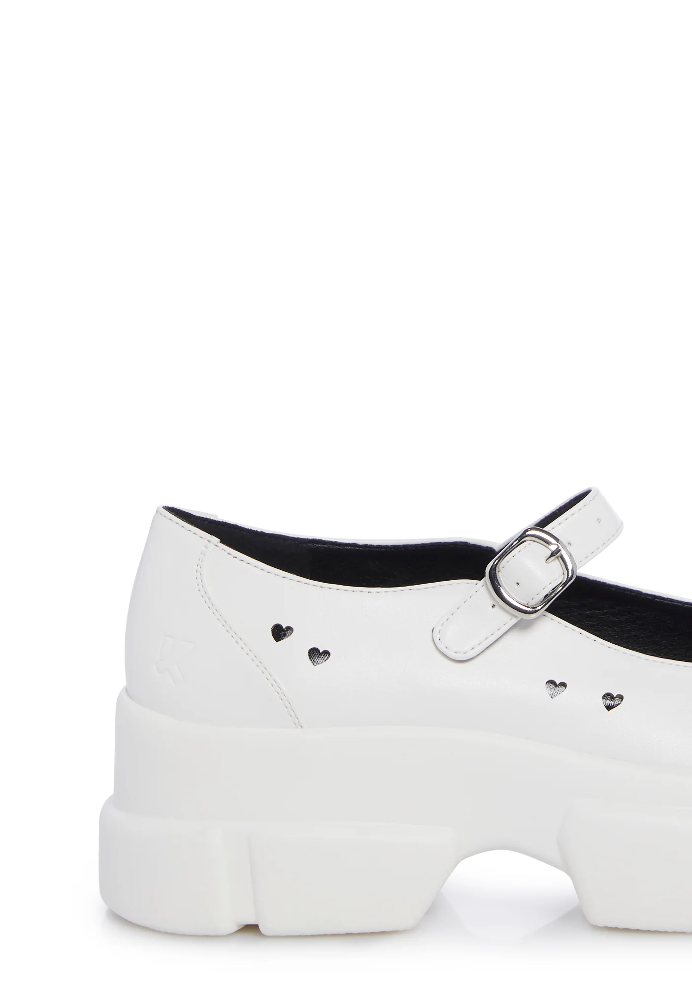 Harmony Heart Platform Mary Janes - White - Image 2