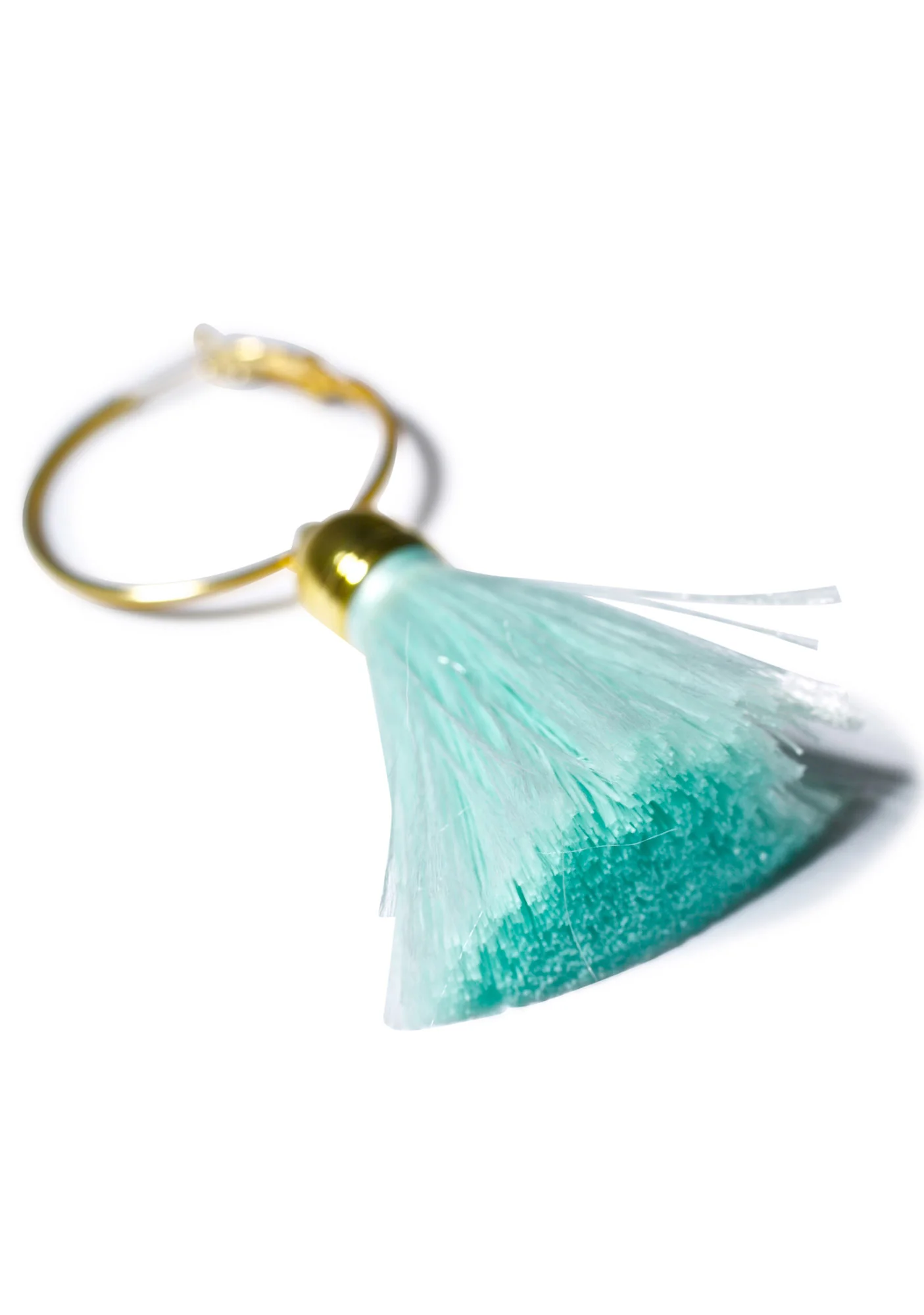 Harper Hoop Tassel Earrings - Image 3