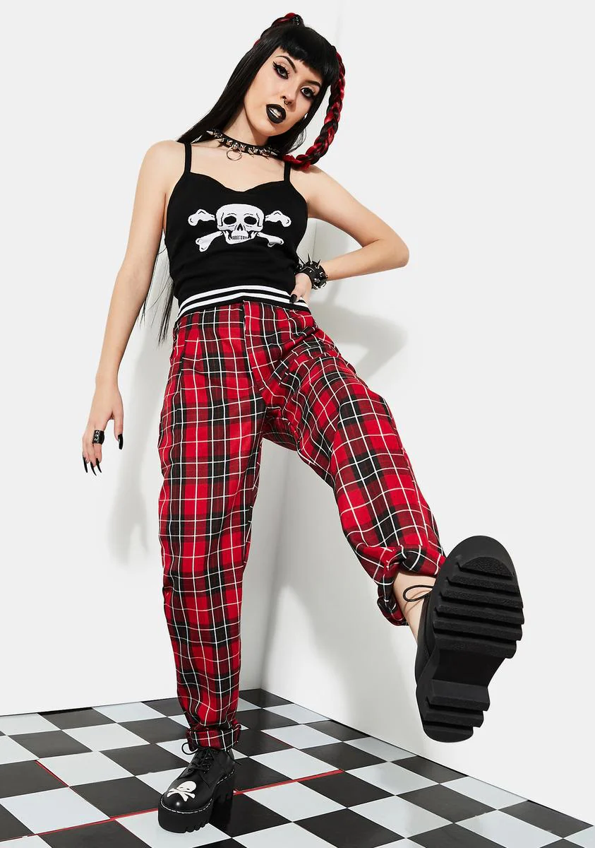 Hate To Love Plaid Trousers - Image 3