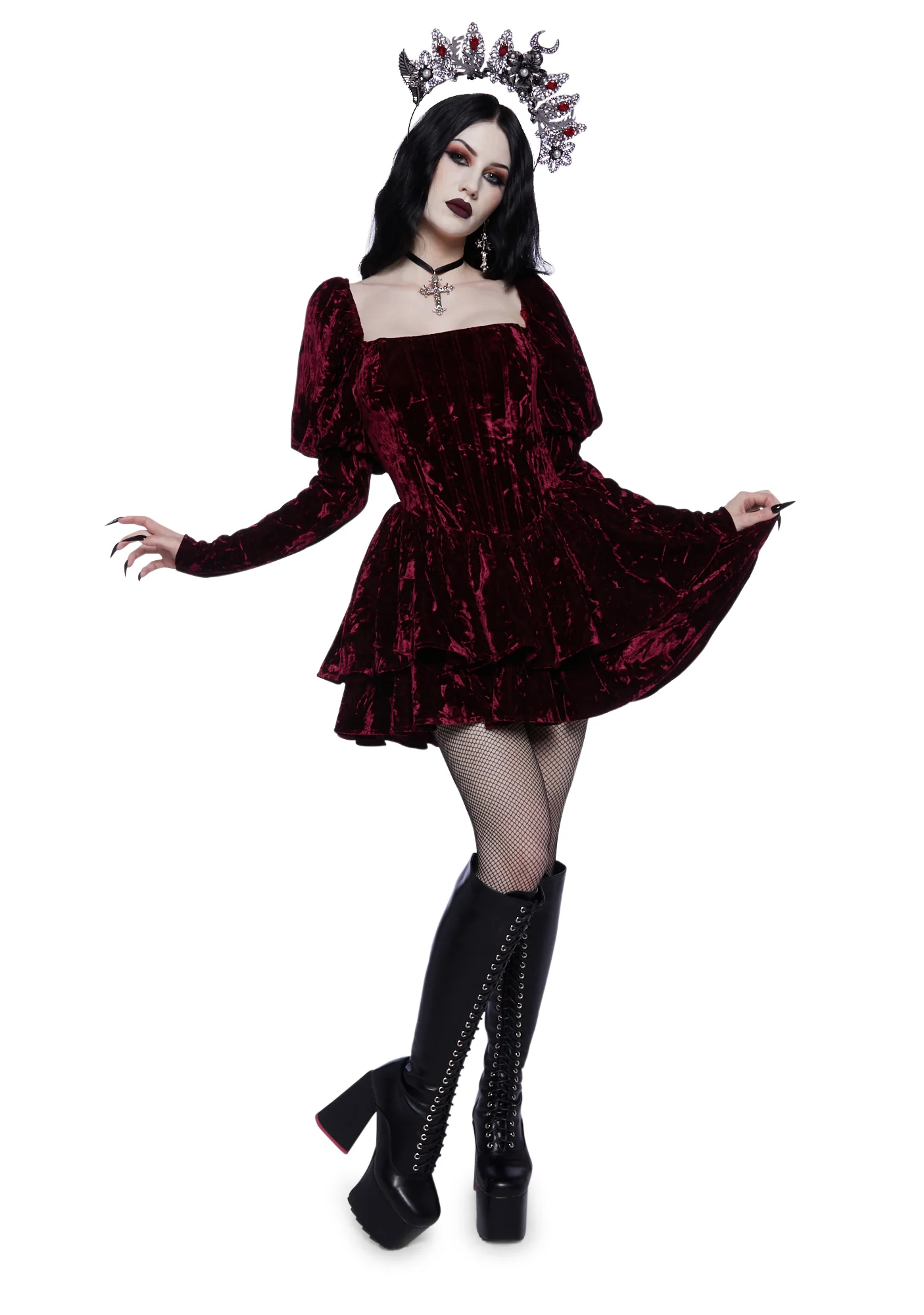 Haunted Hearts Mini Dress - Image 5