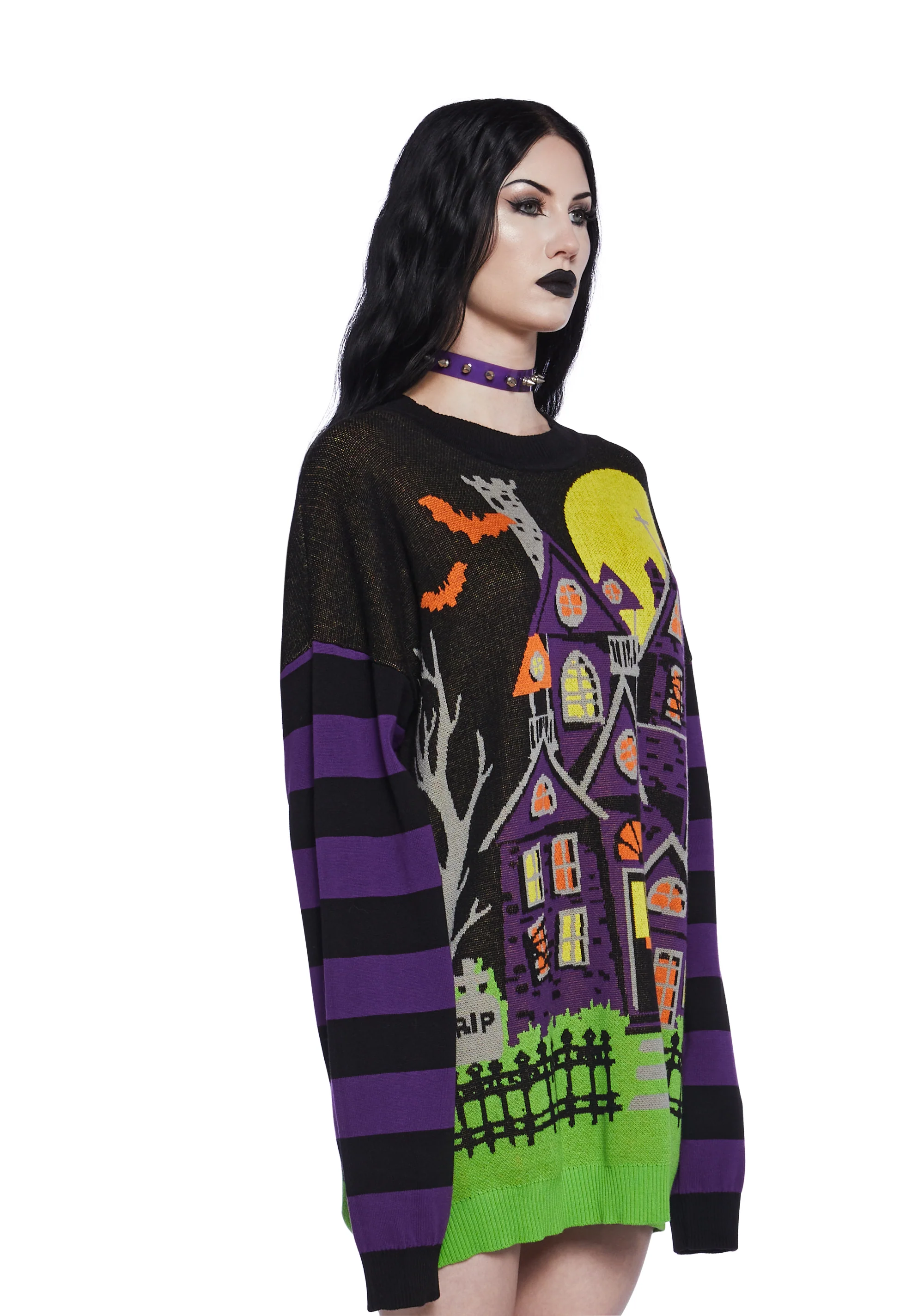 Eerie Estate Intarsia Sweater - Image 3