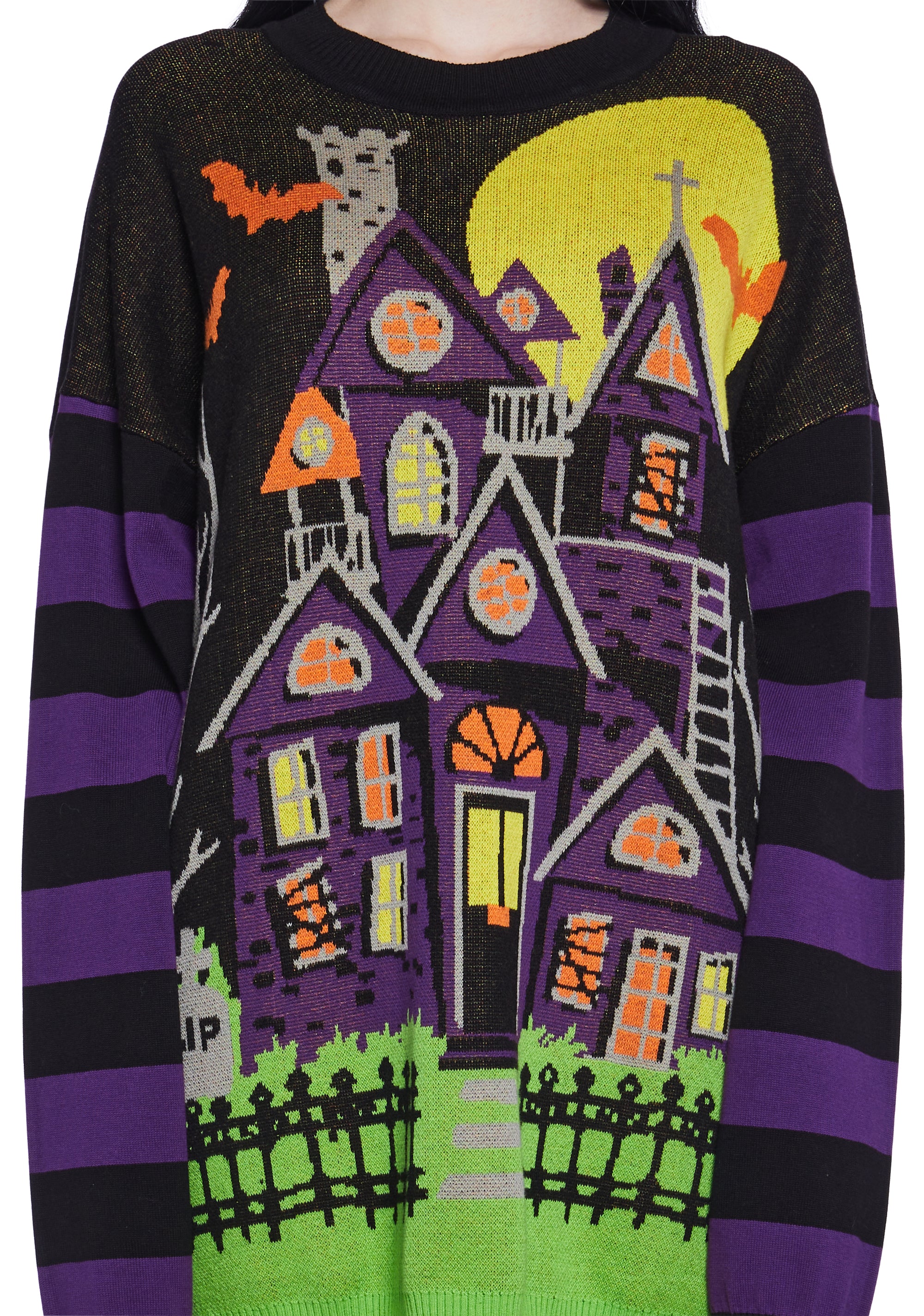 Eerie Estate Intarsia Sweater - Image 5