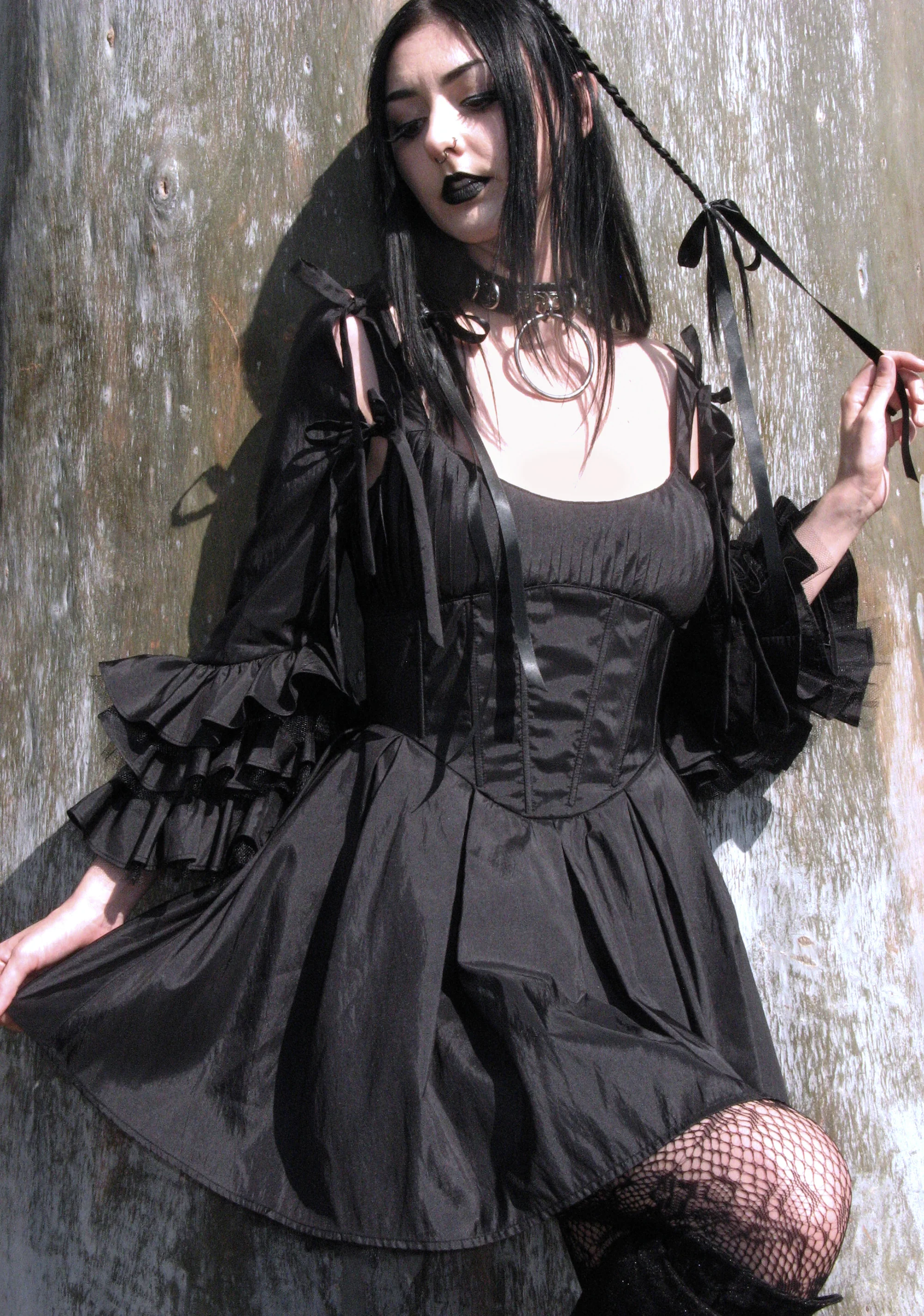 Haunted Hue Mini Dress - Black - Image 7