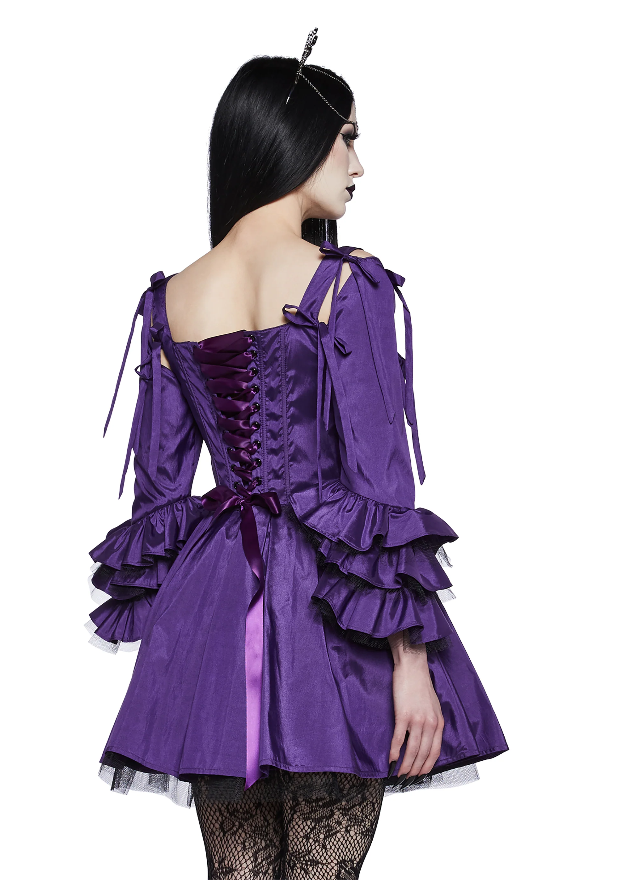 Haunted Hue Mini Dress - Purple - Image 4