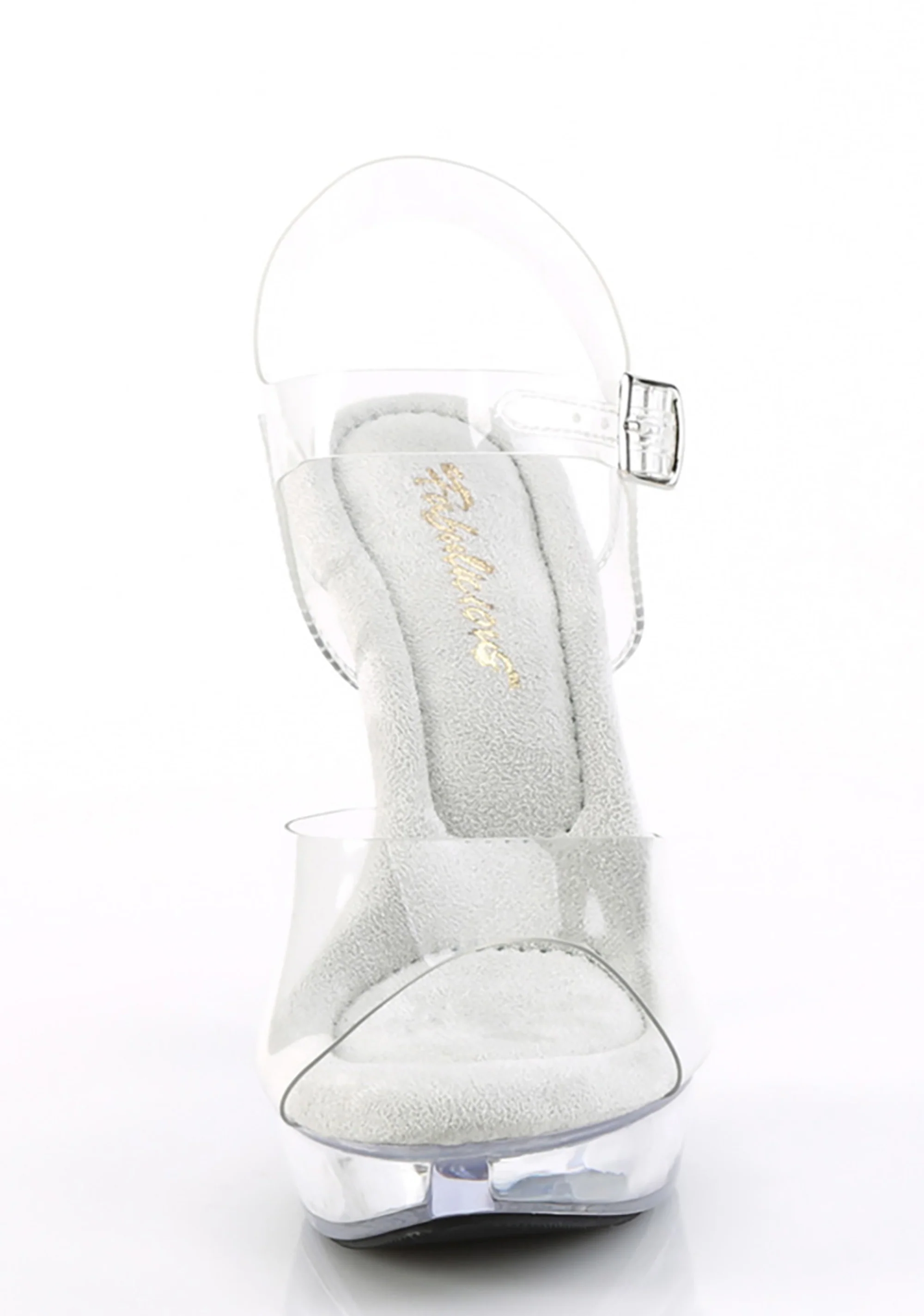 Cocktail-508 Platform Ankle Strap Sandal-Clear - Image 4
