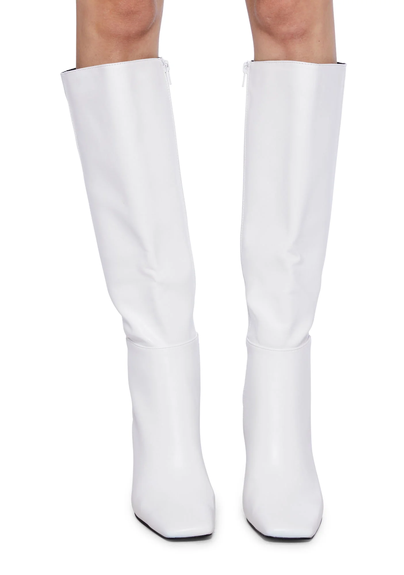 Haute Walk Knee High Boots-White - Image 3