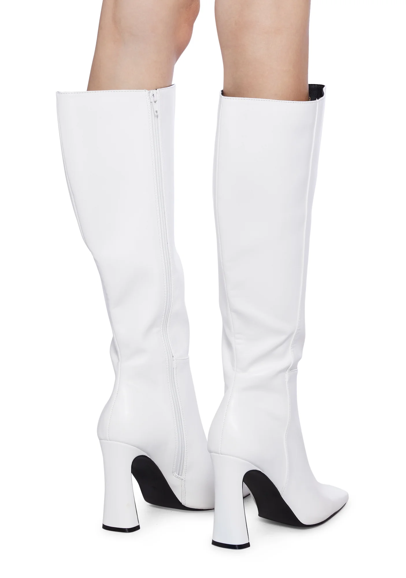 Haute Walk Knee High Boots-White - Image 4
