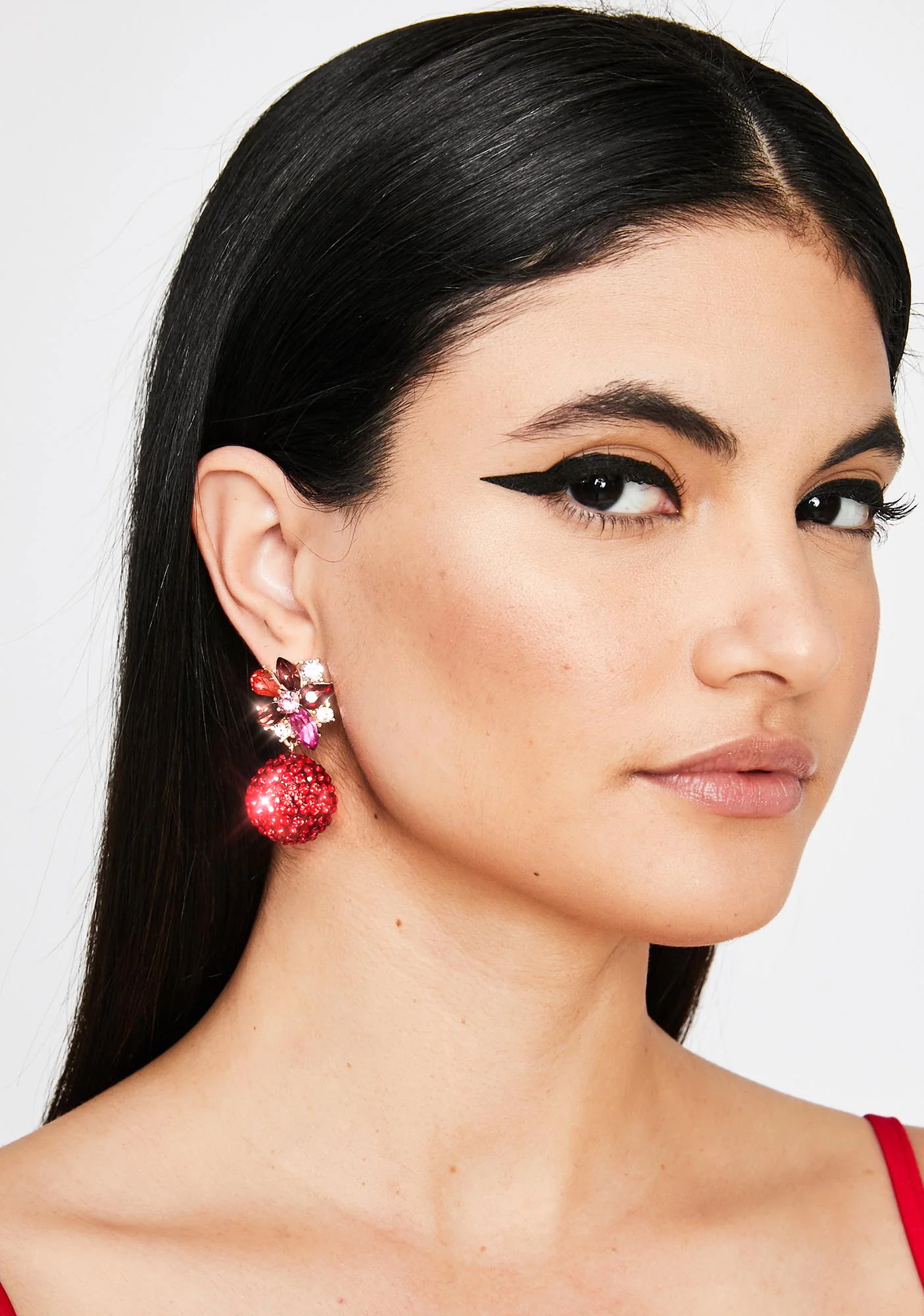 Havin' A Ball Rhinestone Earrings - Image 2