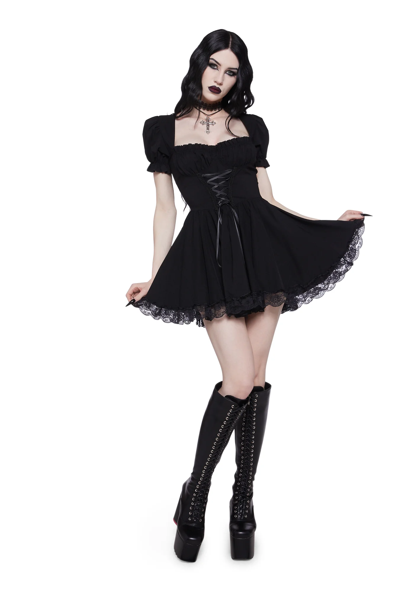 Hazy Haunting Mini Dress - Image 5