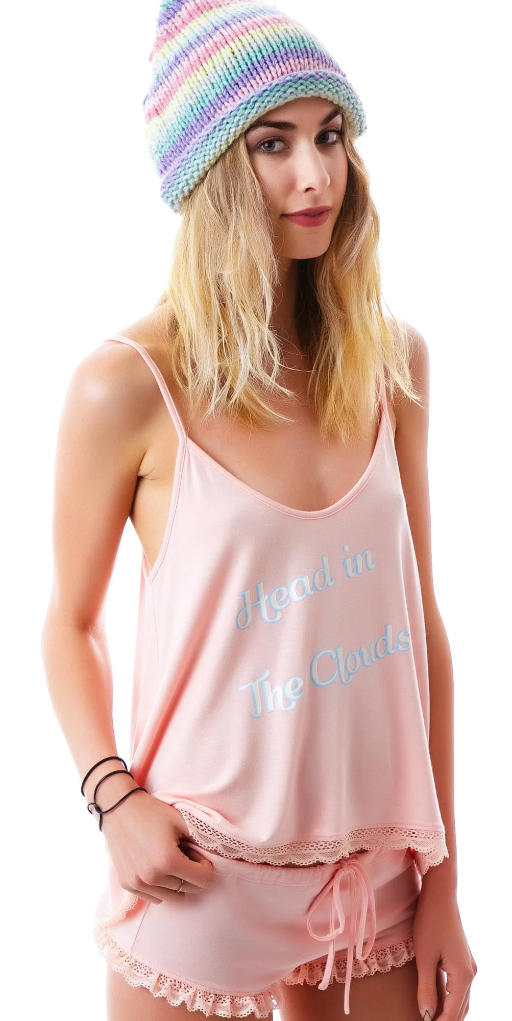 Head in Clouds Cami Set - Light Orange - Image 2