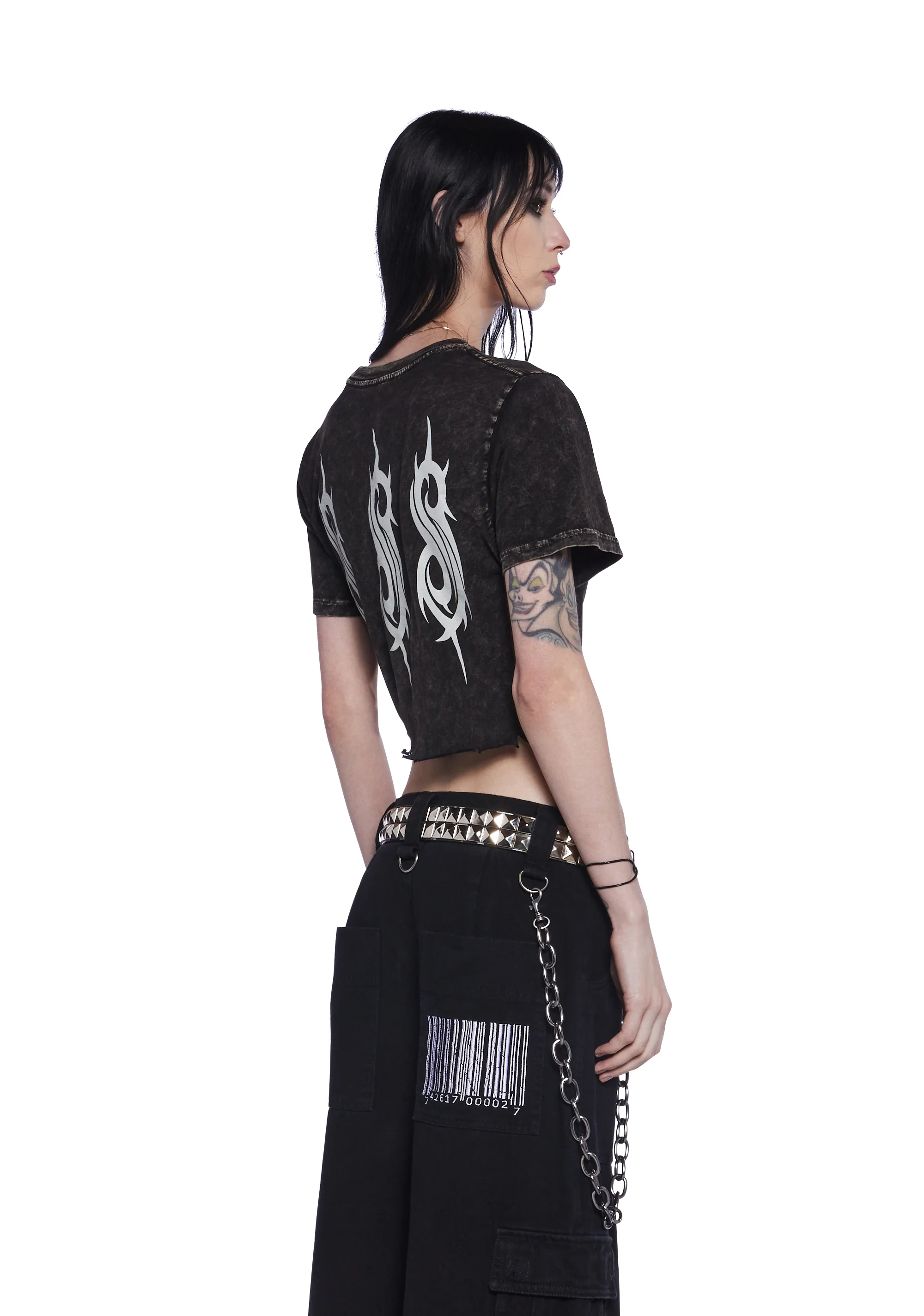 Headbanging Graphic Crop Top - Image 2
