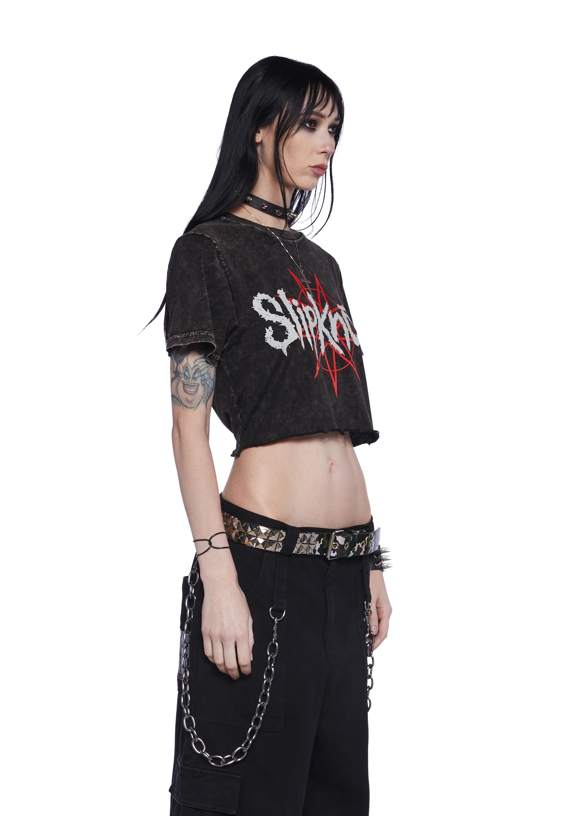 Headbanging Graphic Crop Top - Image 3