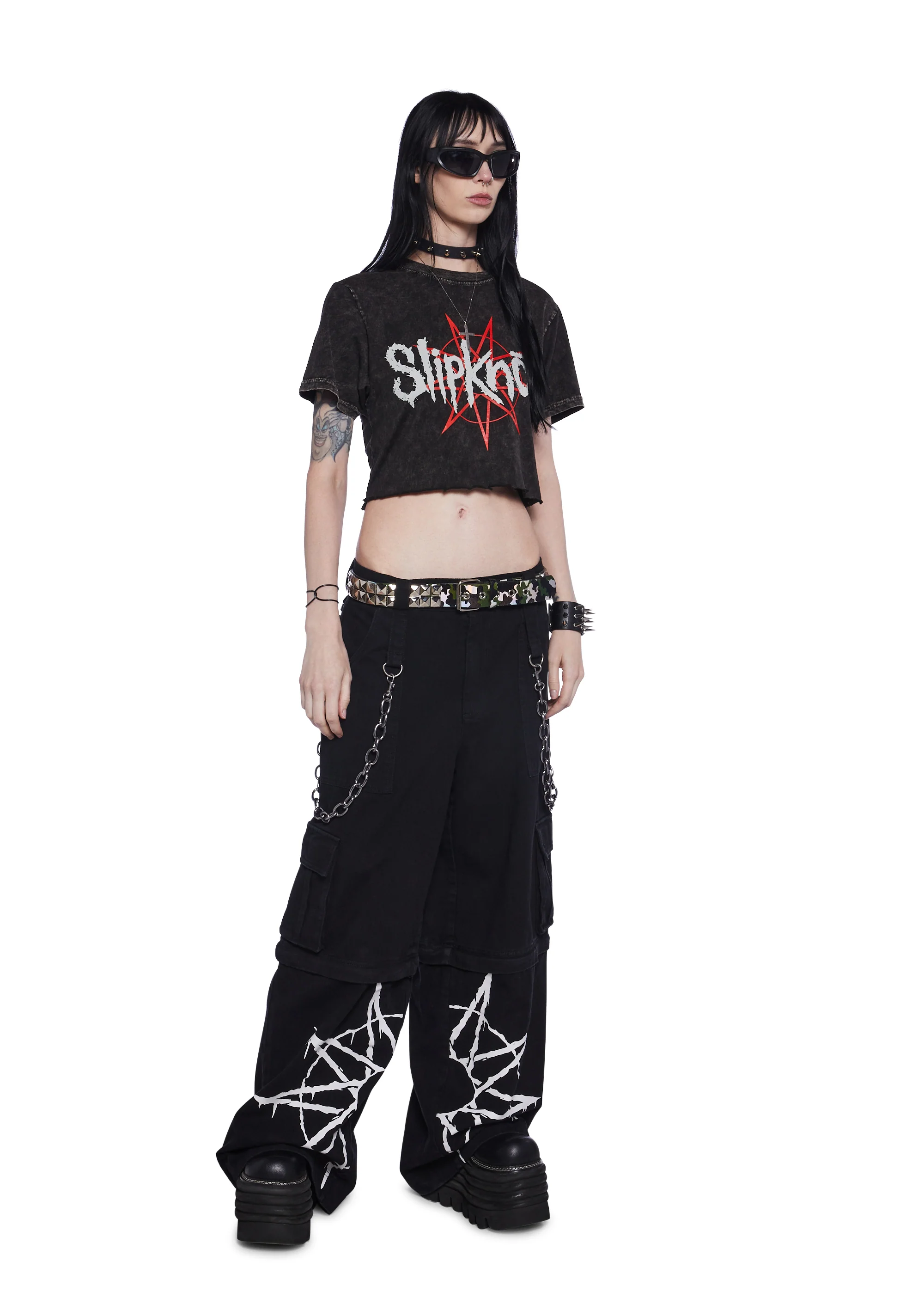 Headbanging Graphic Crop Top - Image 4