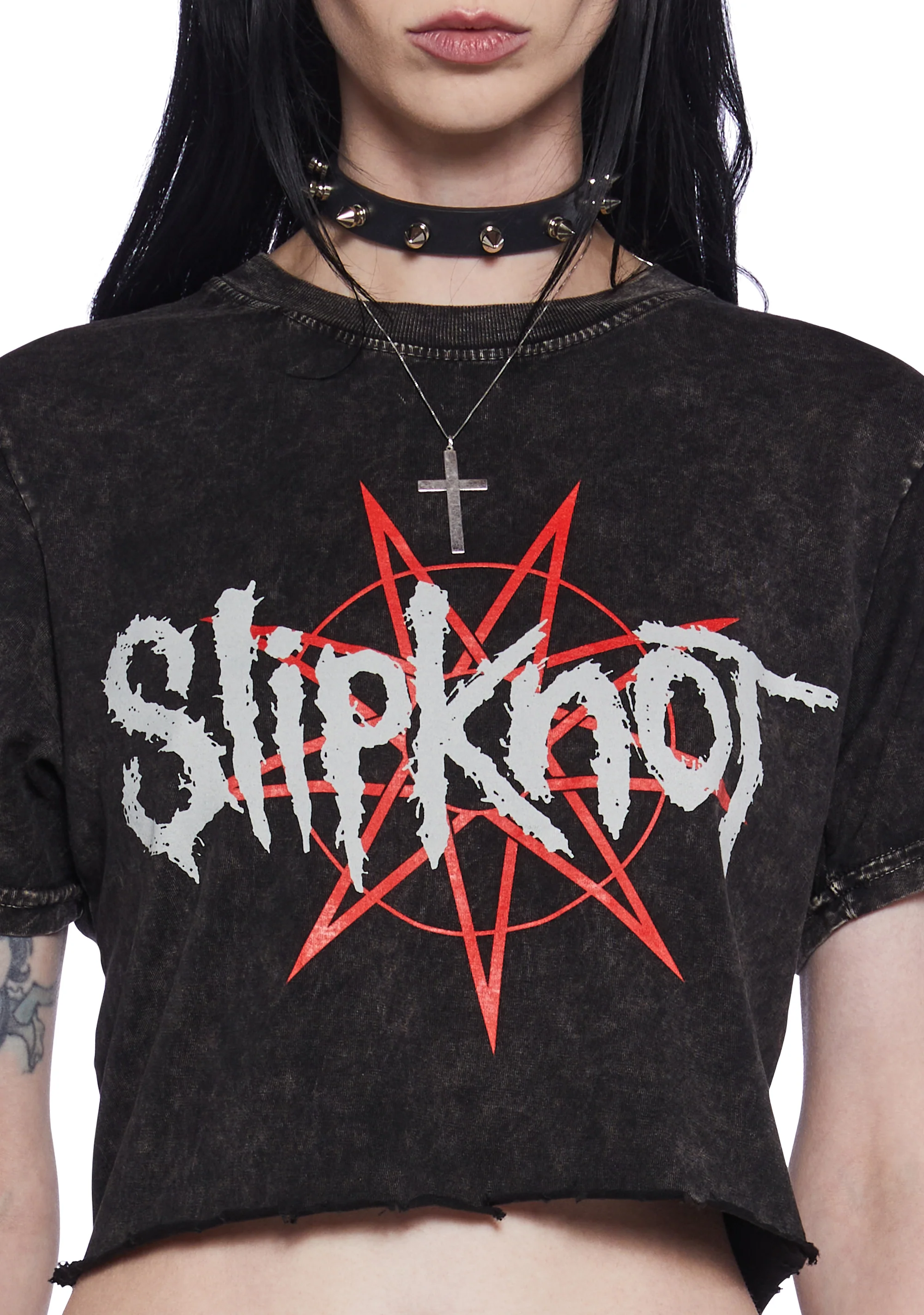 Headbanging Graphic Crop Top - Image 5