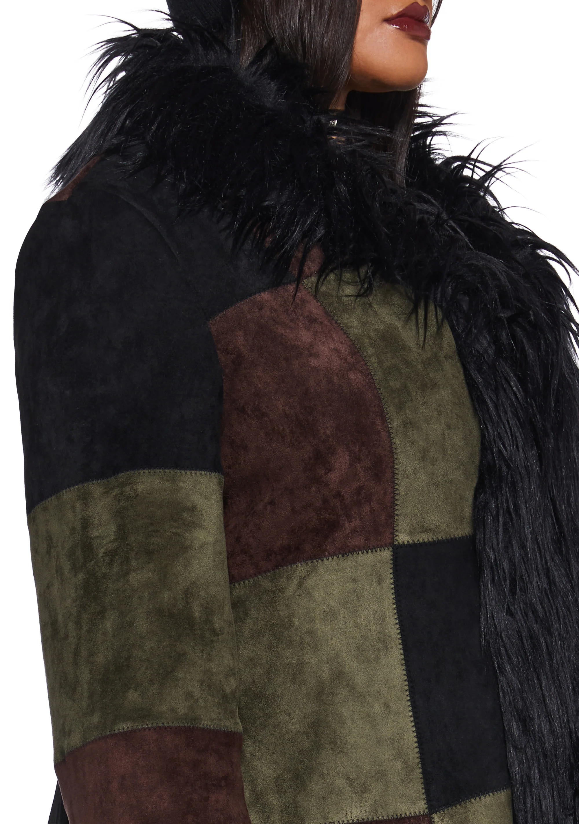 Hearing Heartbeats Faux Suede Coat - Image 10