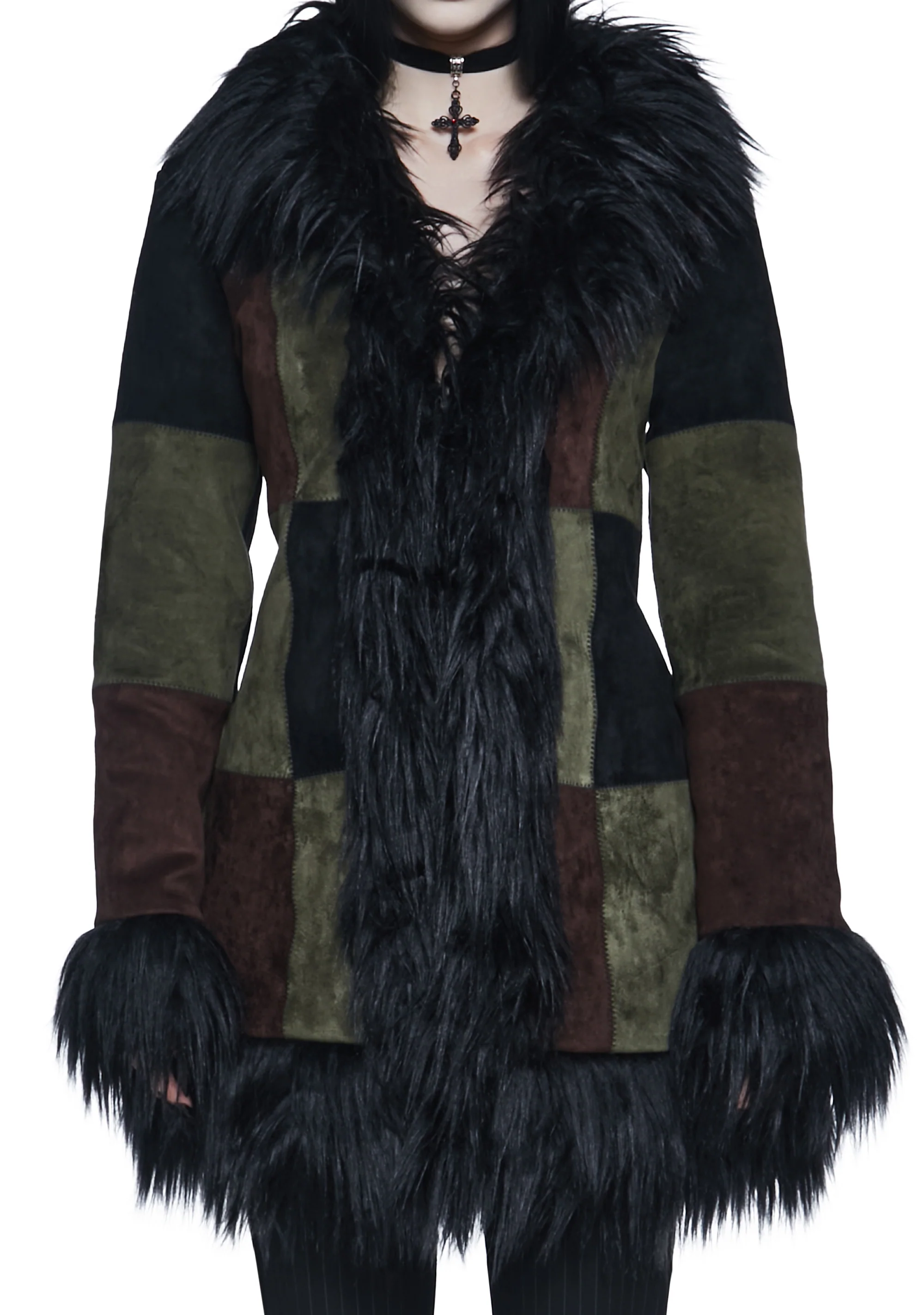 Hearing Heartbeats Faux Suede Coat - Image 6