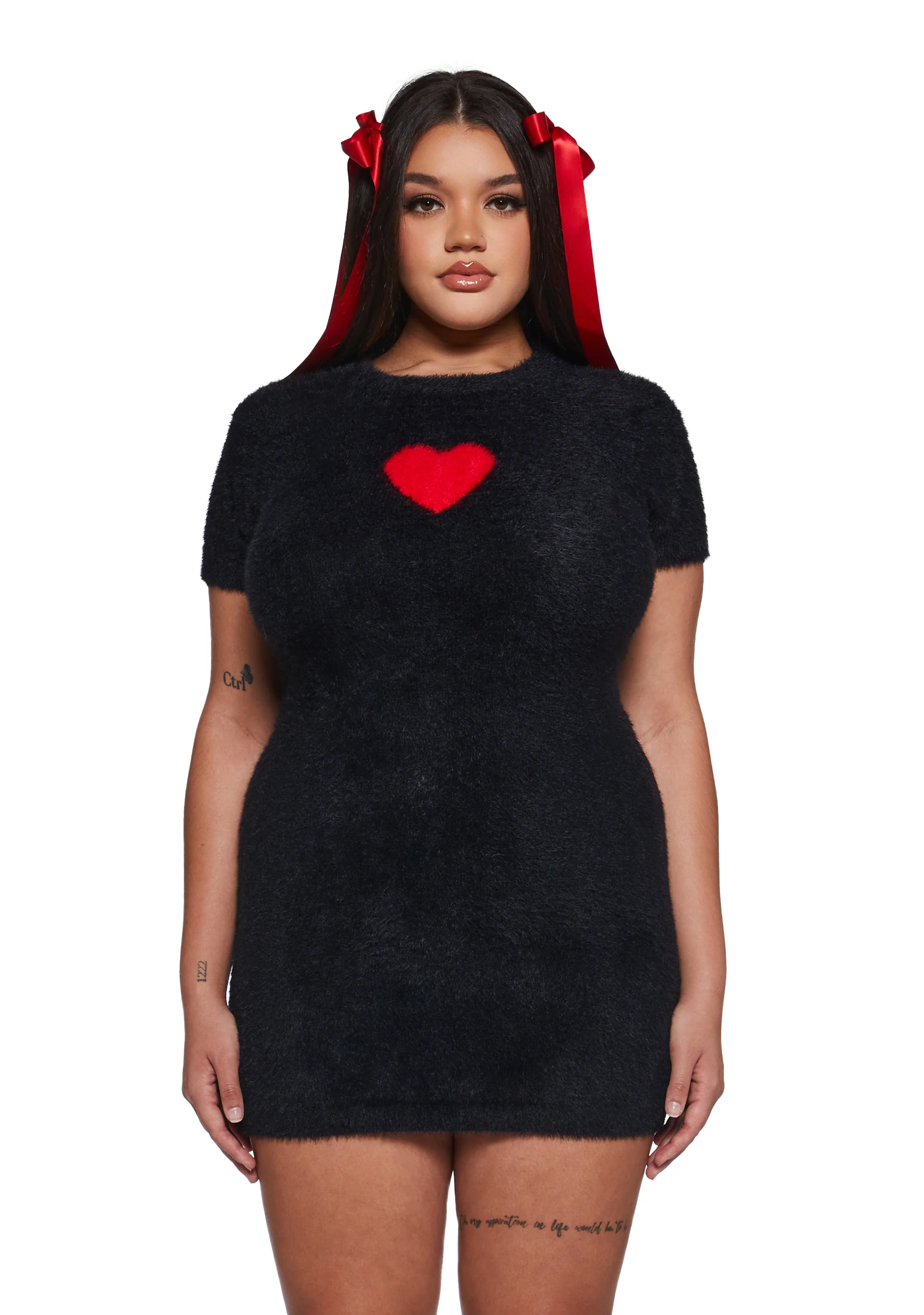 Heart Light Fuzzy Dress - Image 2