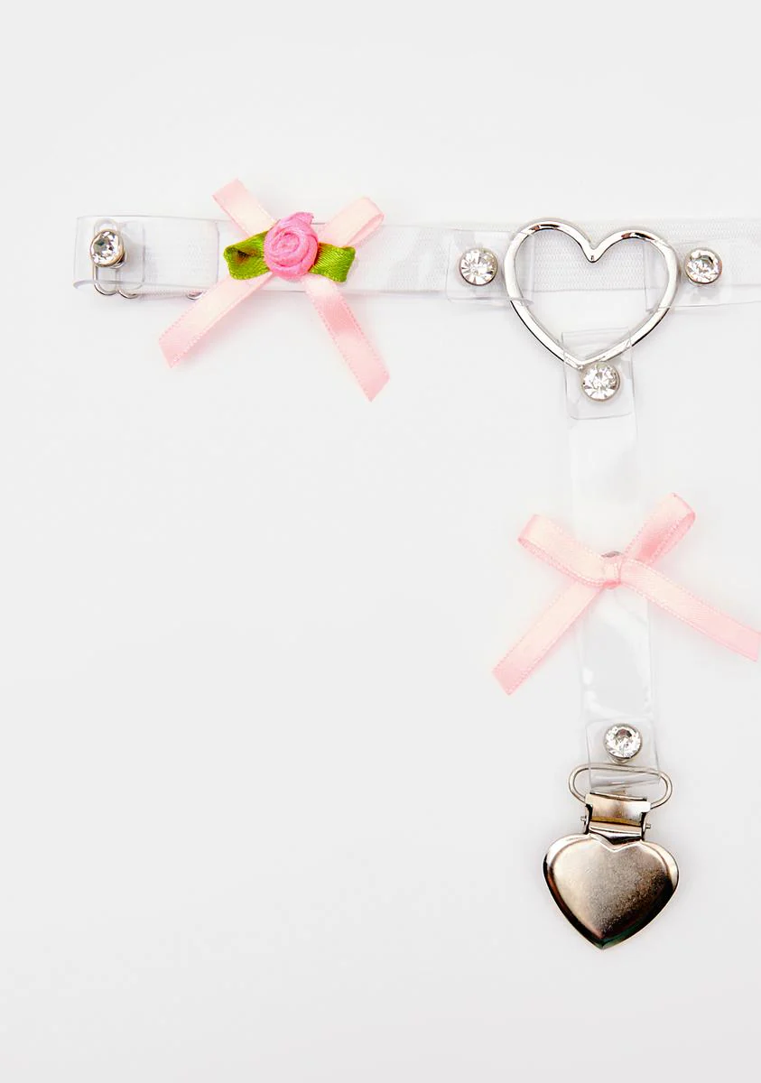 Heart O-Ring Leg Garter Set - Image 4