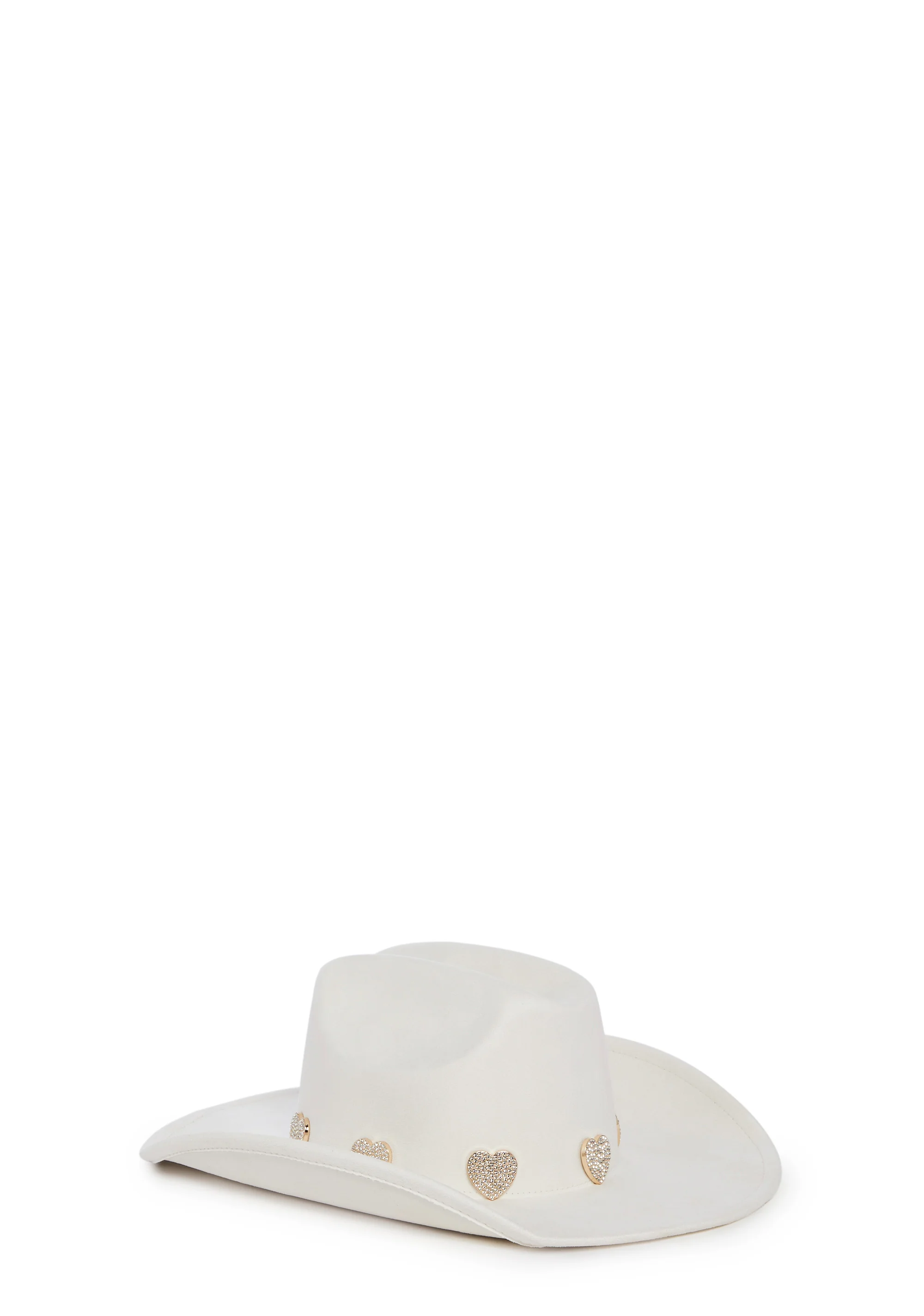 Heart Of Gold Cowboy Hat - White - Image 4