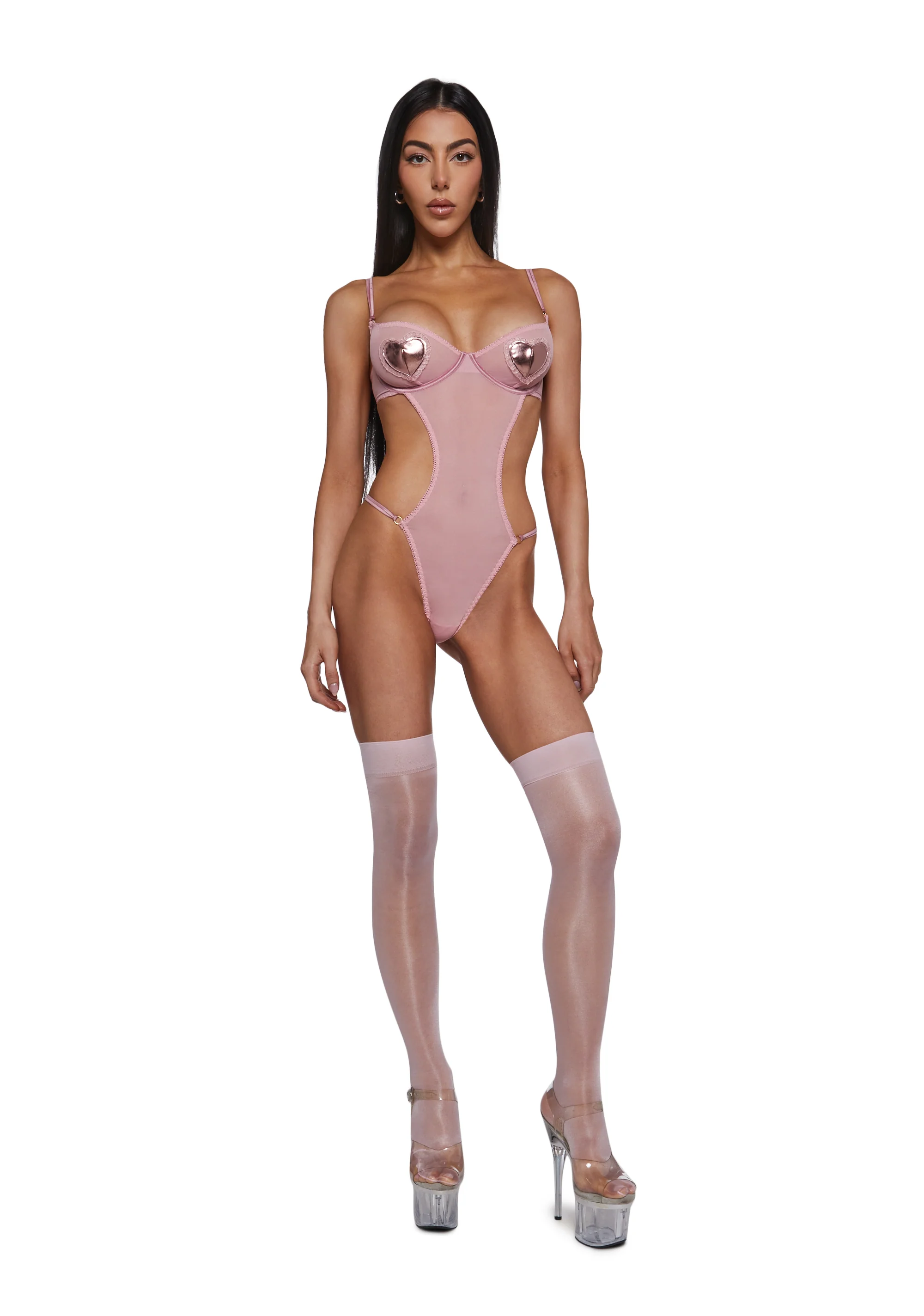 Heart Of Metals Mesh Teddy - Pink - Image 2