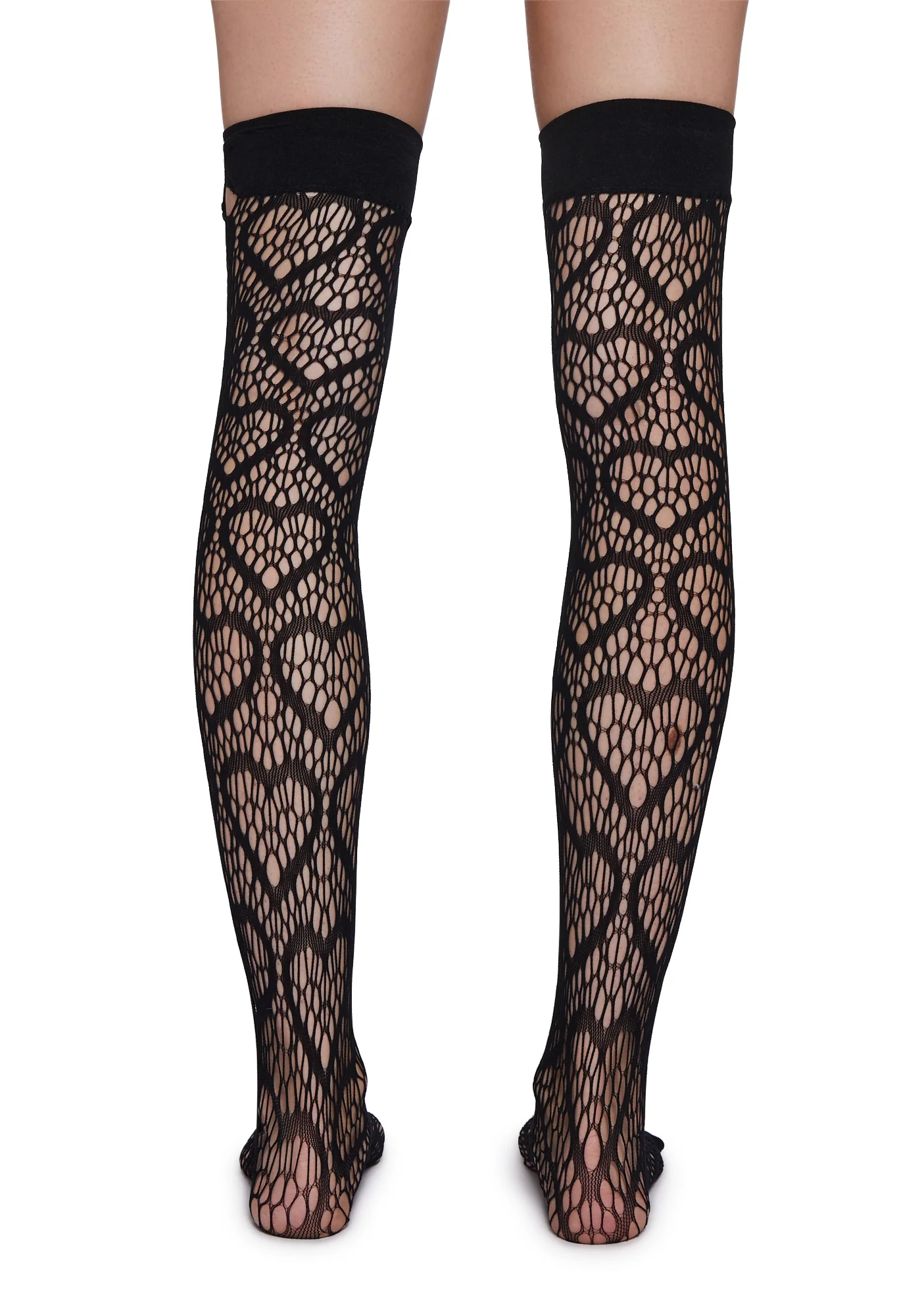 Heartbeats For You Thigh Highs-Black - Image 3