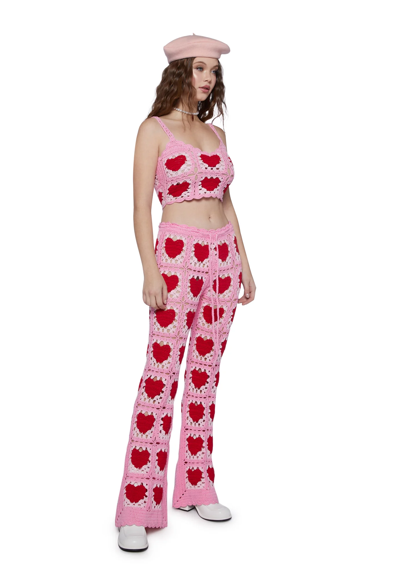 Heartfelt Kisses Crochet Pants - Image 2