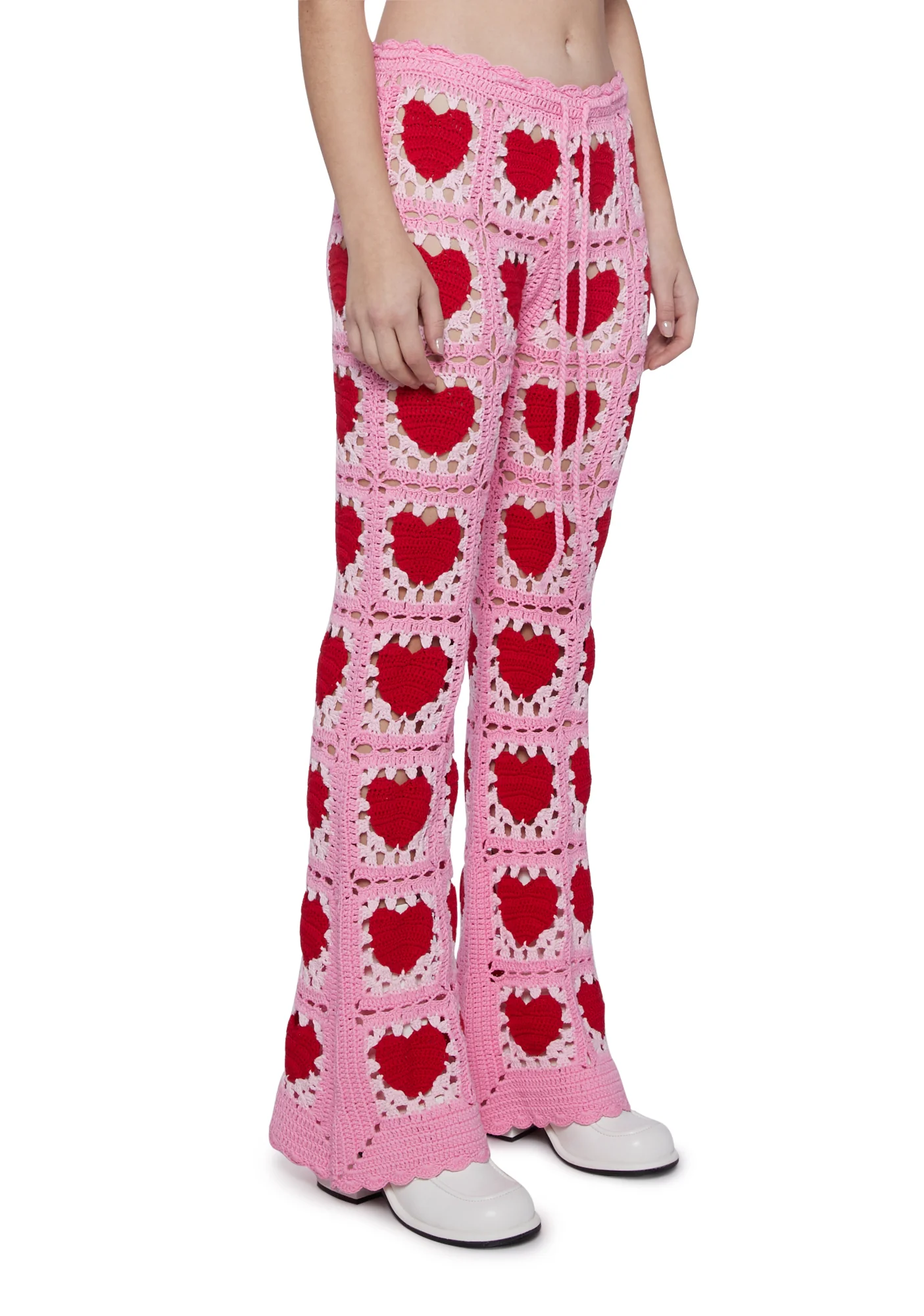 Heartfelt Kisses Crochet Pants - Image 3