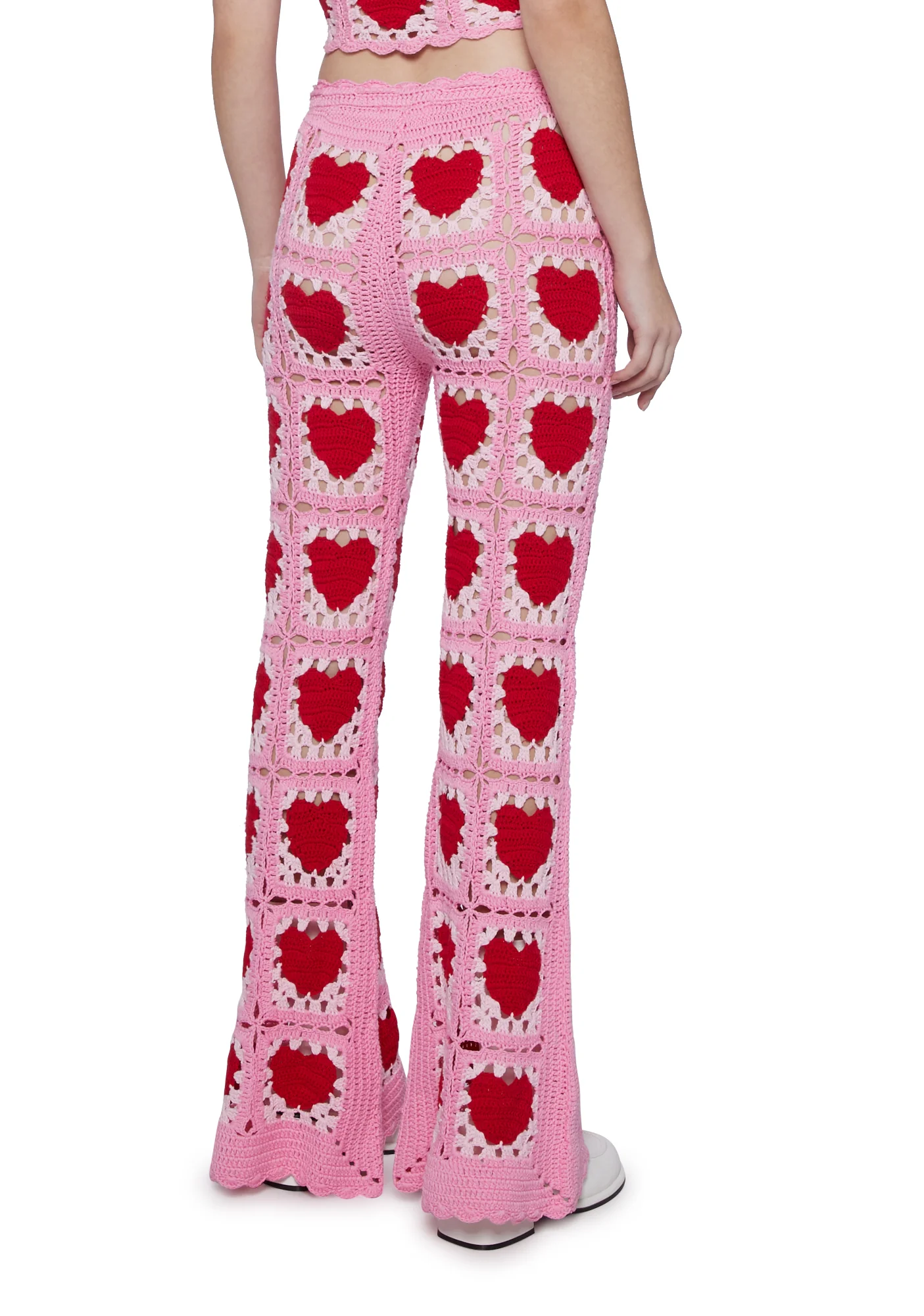 Heartfelt Kisses Crochet Pants - Image 4