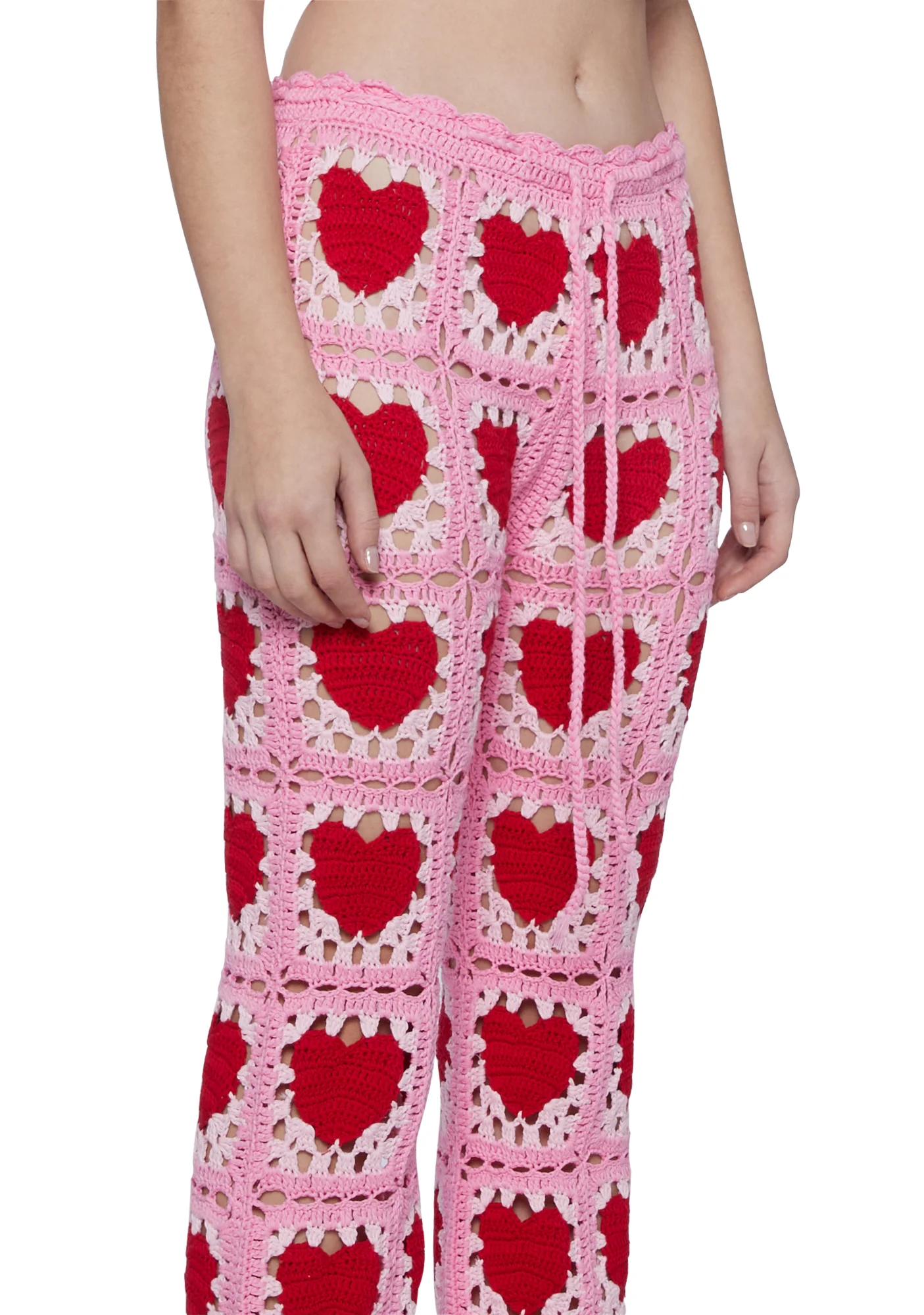 Heartfelt Kisses Crochet Pants - Image 5
