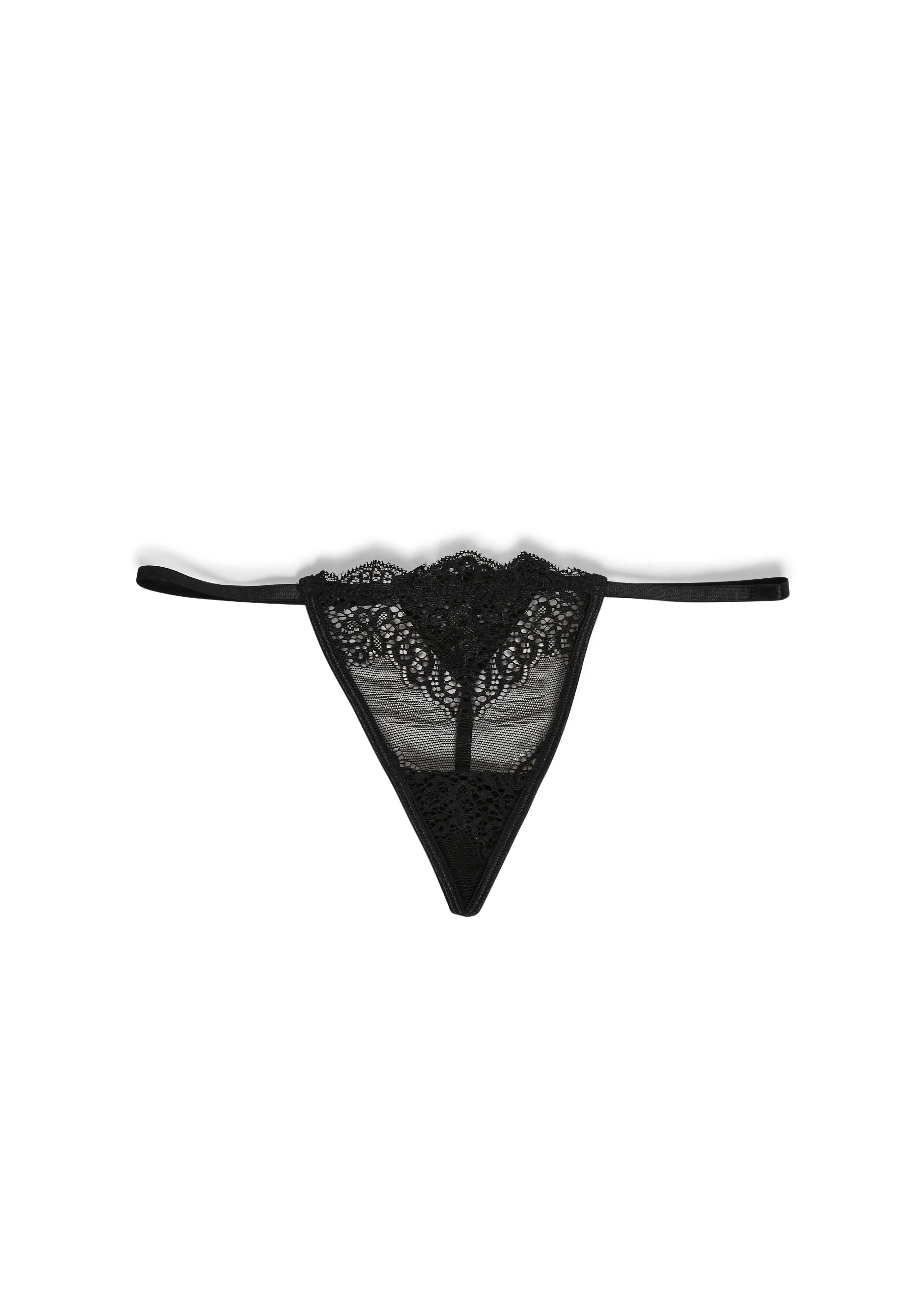 Heartless Lust Lace Thong - Black - Image 6