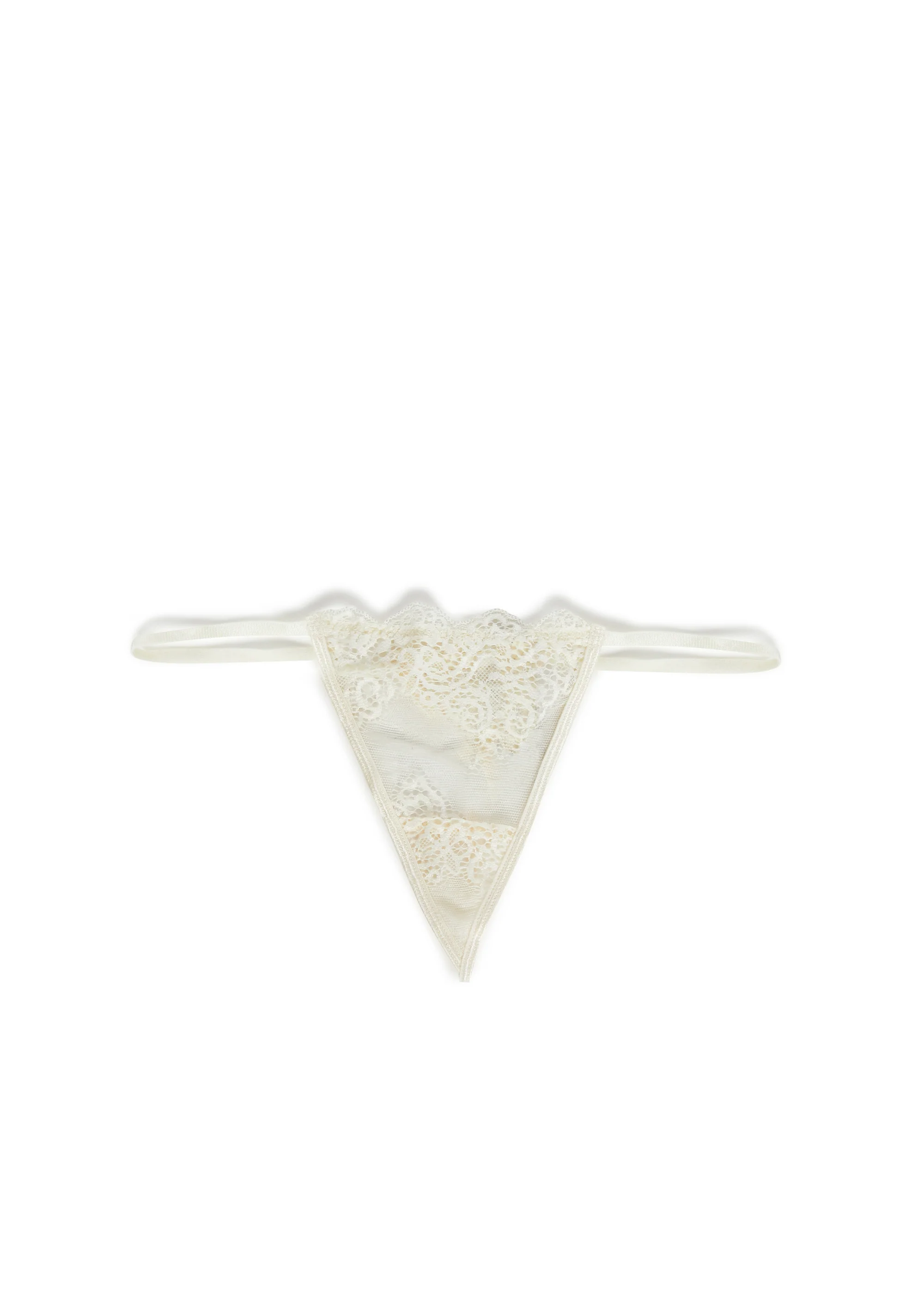 Heartless Lust Lace Thong - Ivory - Image 6
