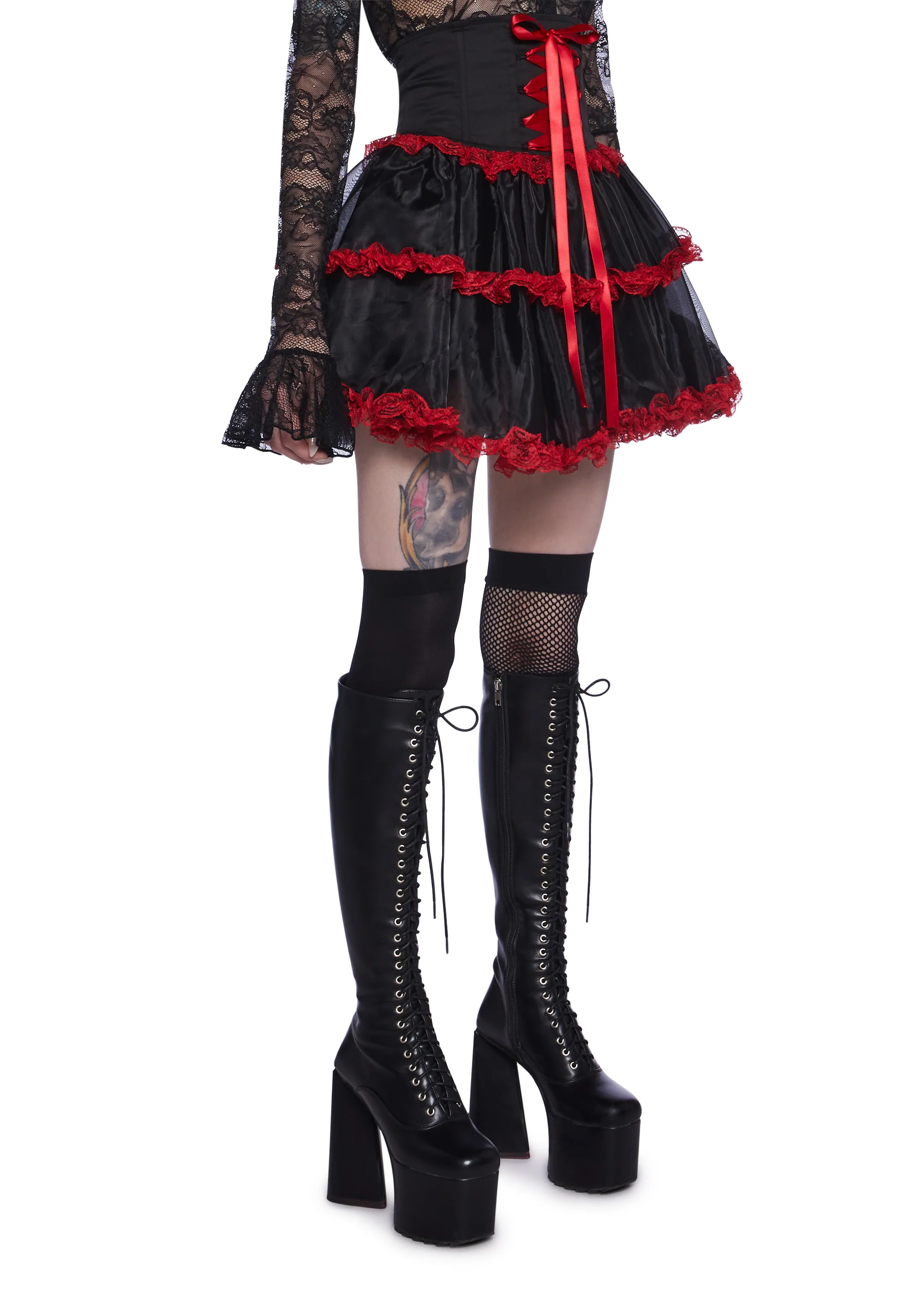 Heartsick Harlequin Mini Skirt - Image 3