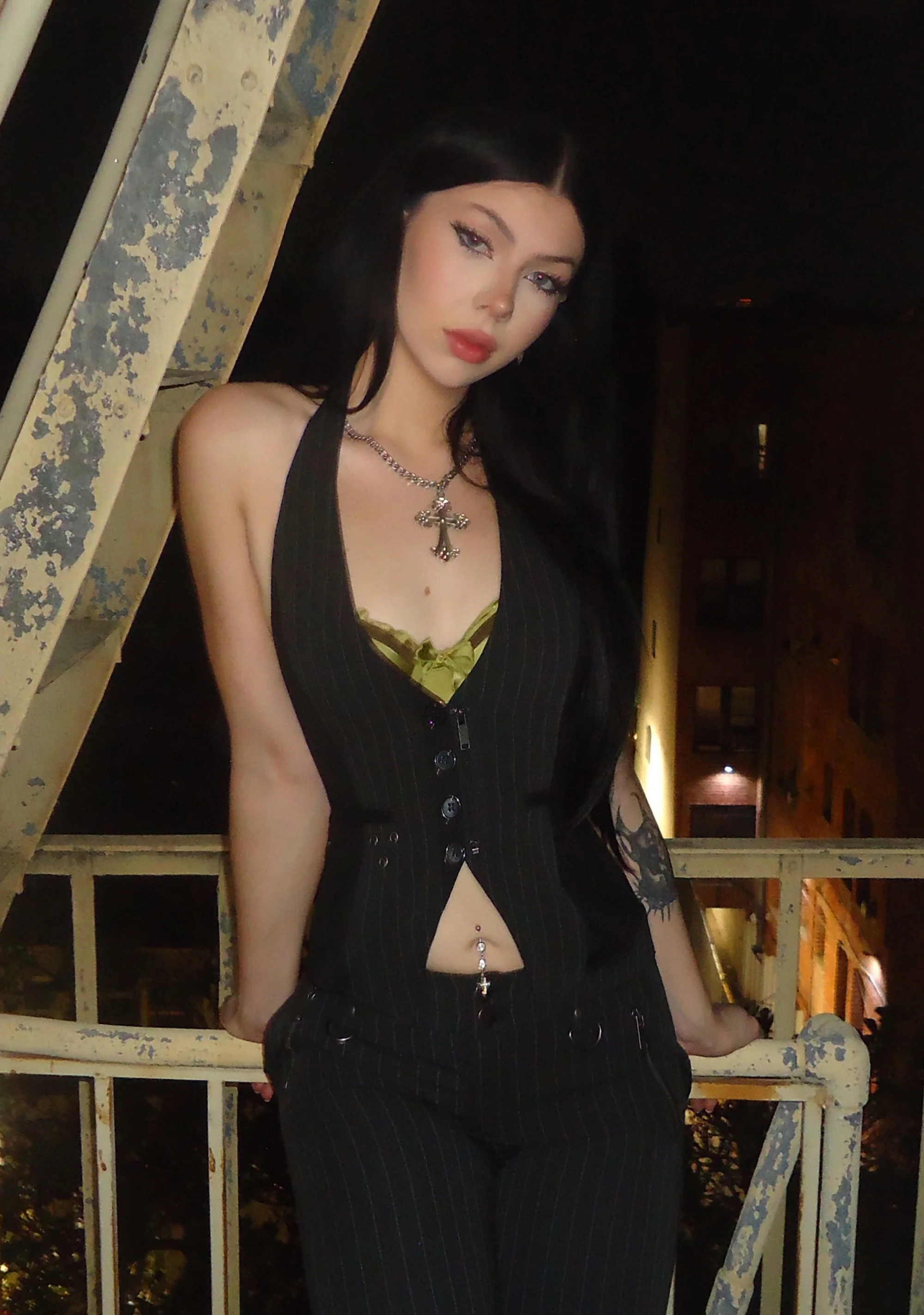 Heather Pinstripe Vest - Image 6