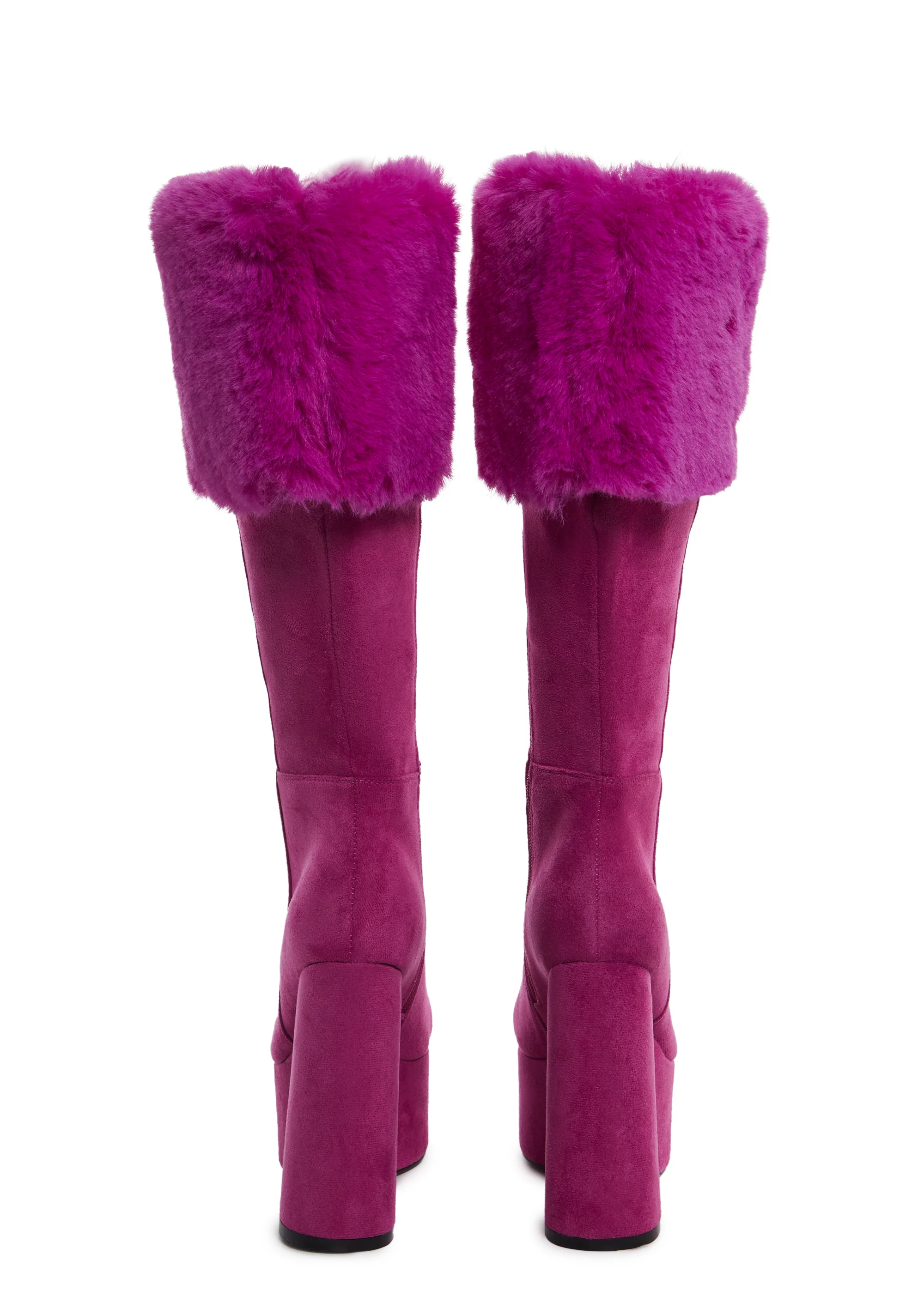 Heaven Knows Platform Boots - Fuchsia - Image 4