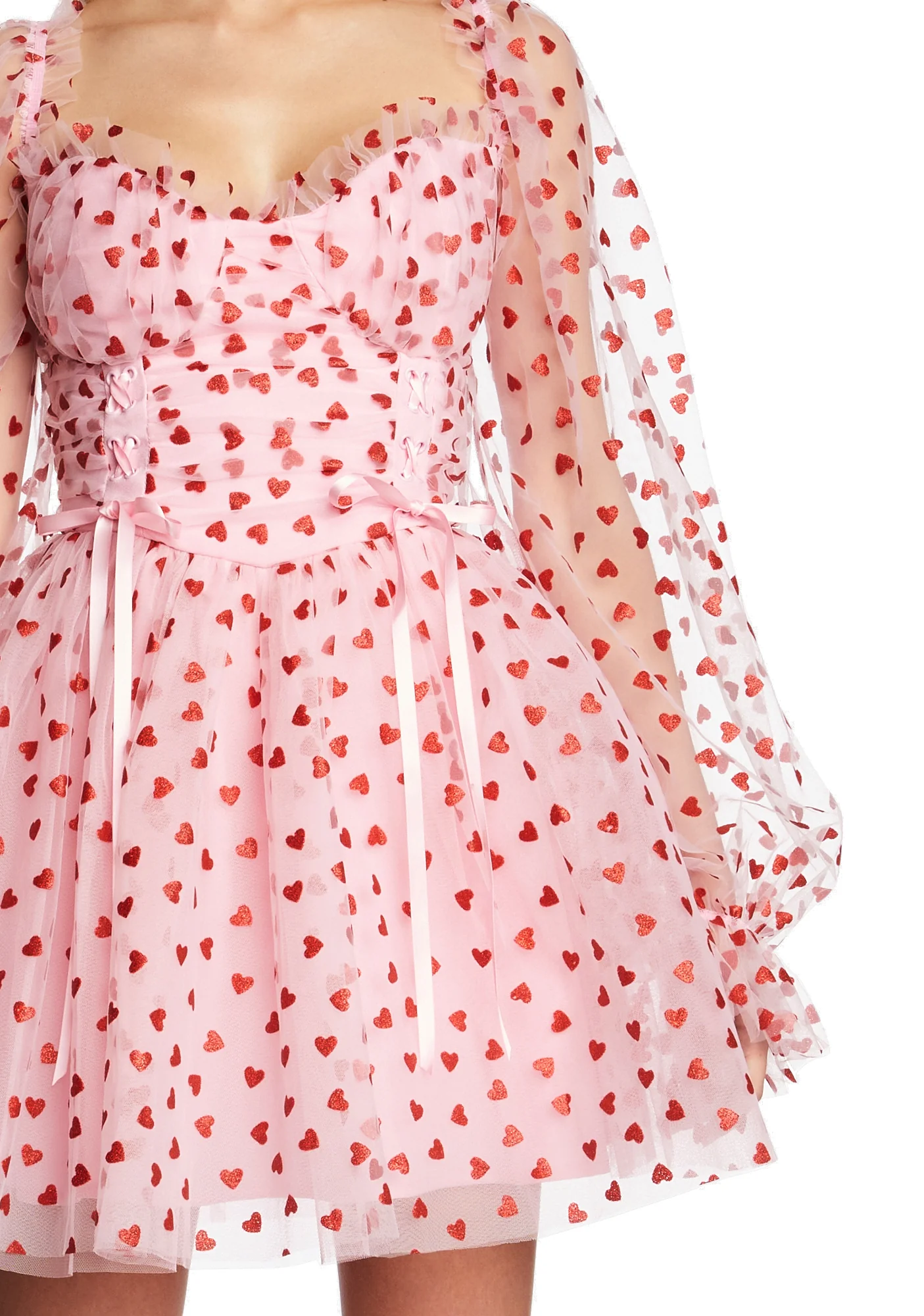 Heavenly Affair Babydoll Dress - Pink - Image 5