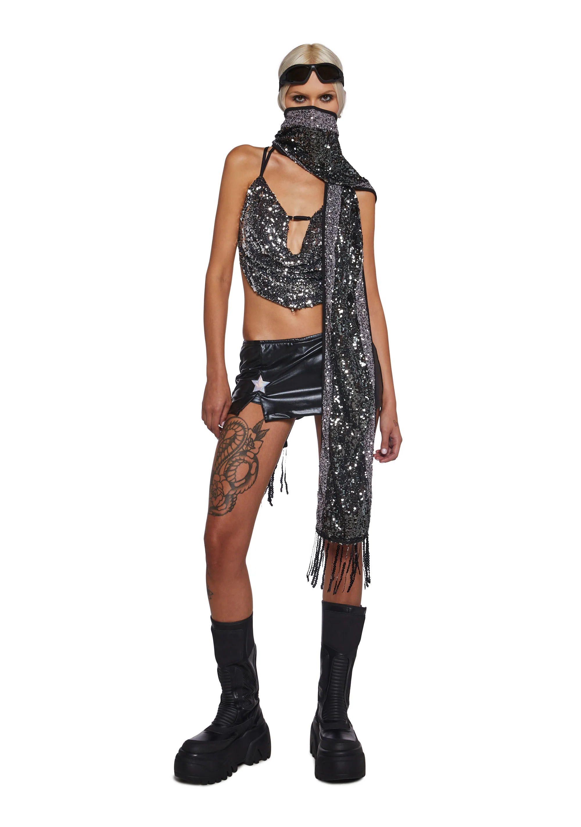 Clear Curiosity Scarf - Metallic - Image 3