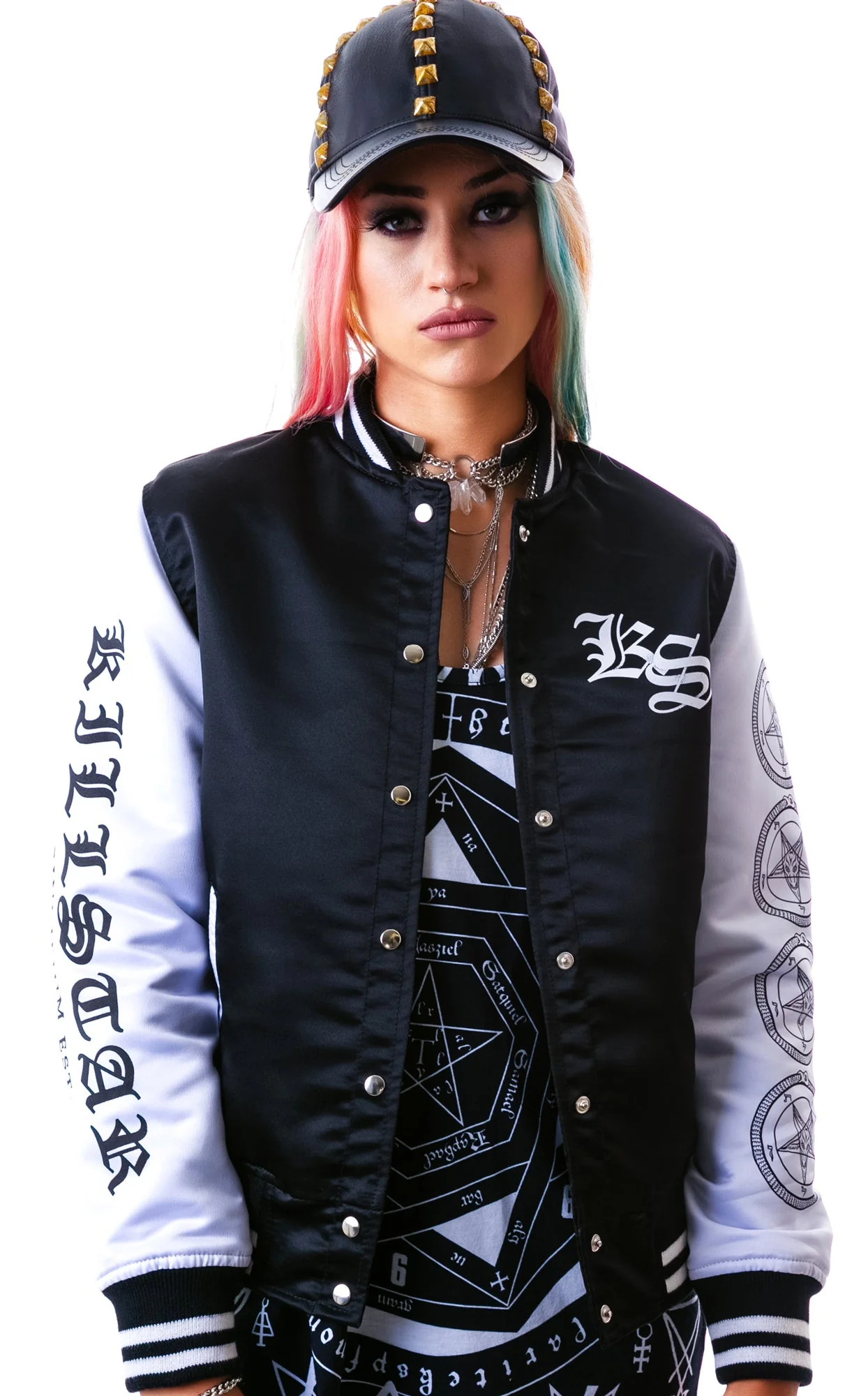 Hell Yeah Varsity Jacket - Black - Image 10